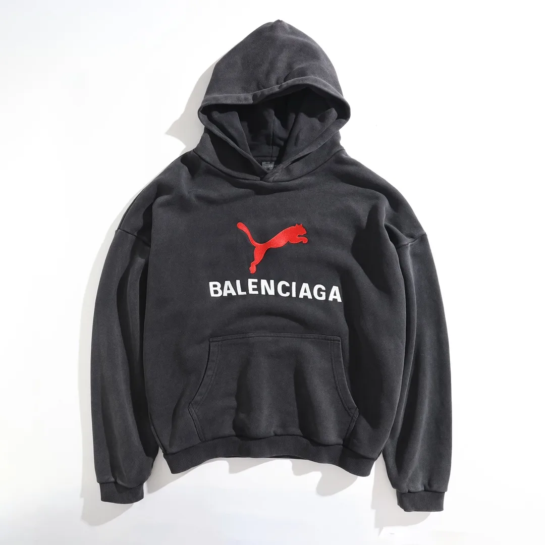 Balenciaga x Puma Embroidered Washed Hoodie D25921332 — view 10