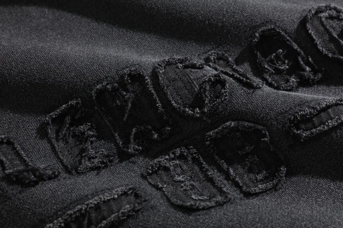 Logo Embroidered Washed Cotton Hoodie D28918802 — view 3