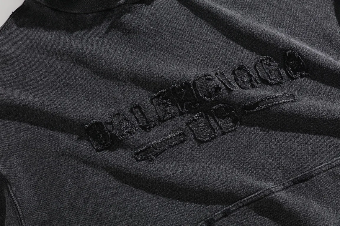 Logo Embroidered Washed Cotton Hoodie D28918802 — view 4