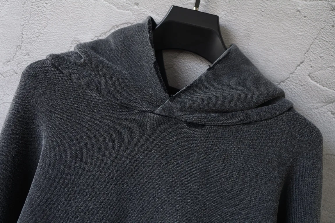 Logo Embroidered Washed Cotton Hoodie D28918802 — view 12