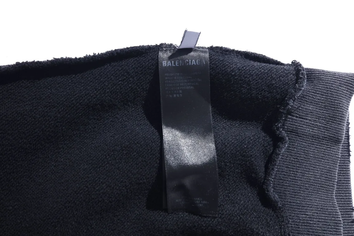 Washed Distressed Logo Embroidery Hoodie D27921286 — view 8
