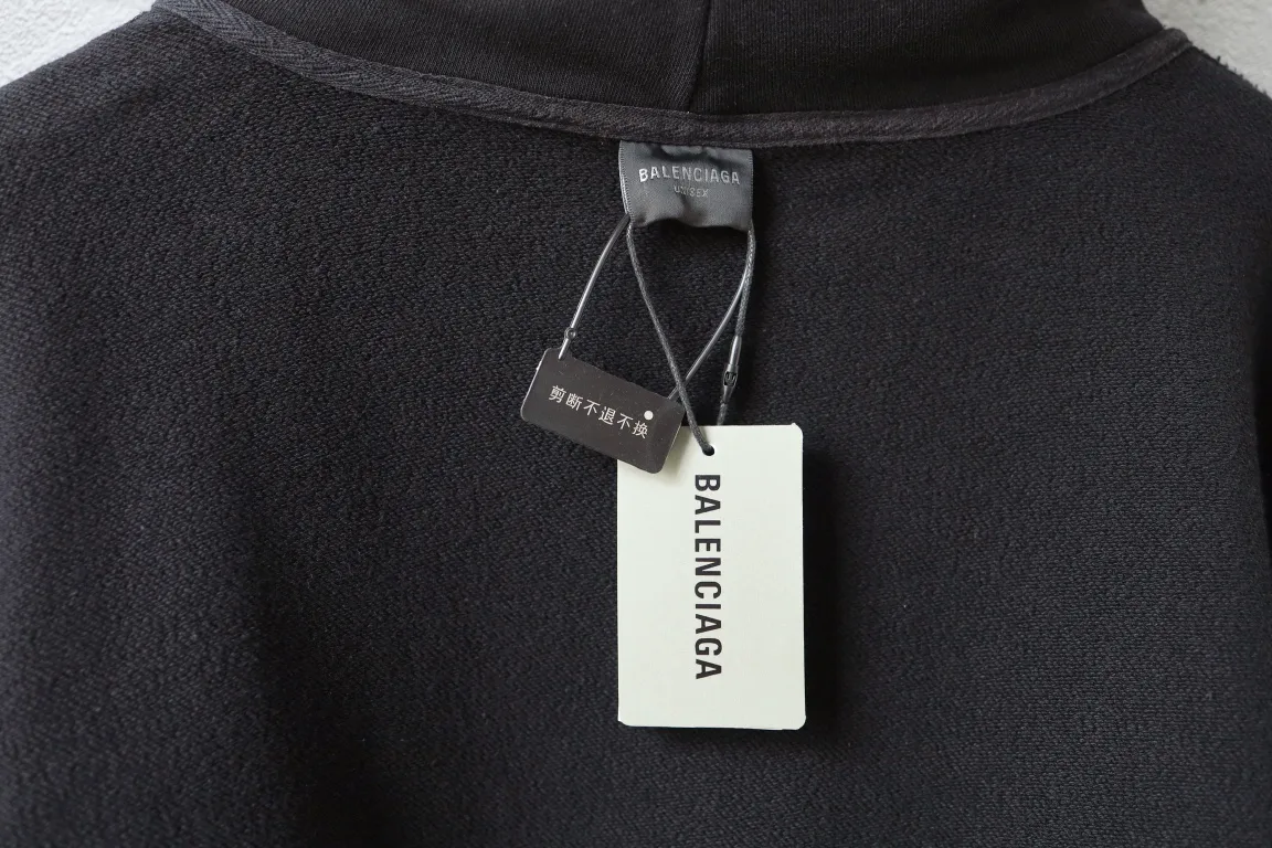 Washed Distressed Logo Embroidery Hoodie D27921286 — view 17