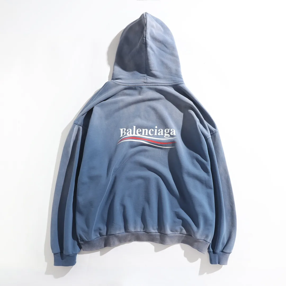 Political Campaign Logo Washed Hoodie D29918803 — view 2