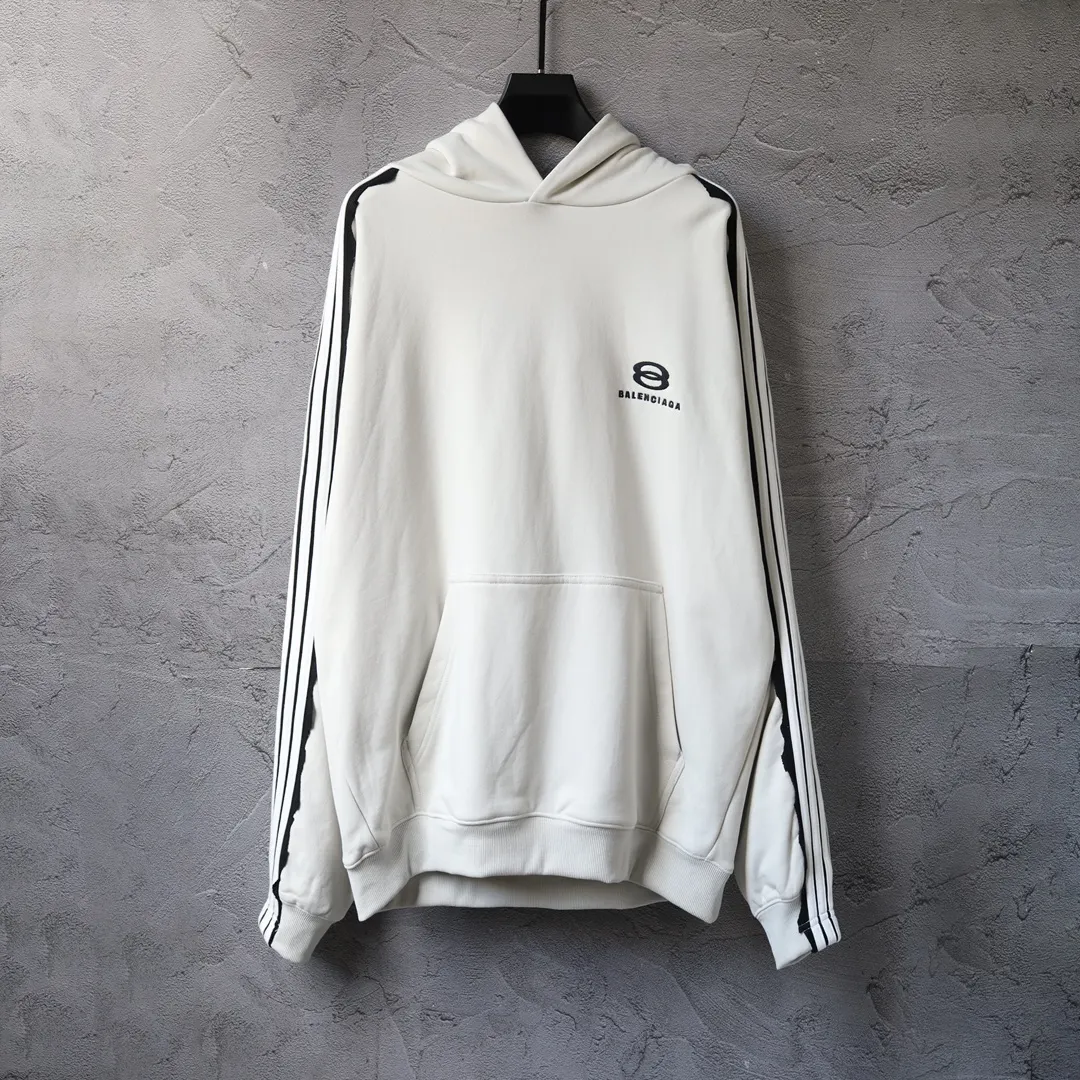 Unity Logo Embroidered Striped Hoodie D29921328