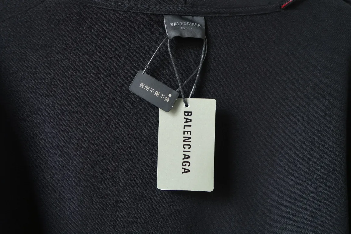 Logo Embroidered Stripe-Sleeve Cotton Hoodie D29921327 — view 9