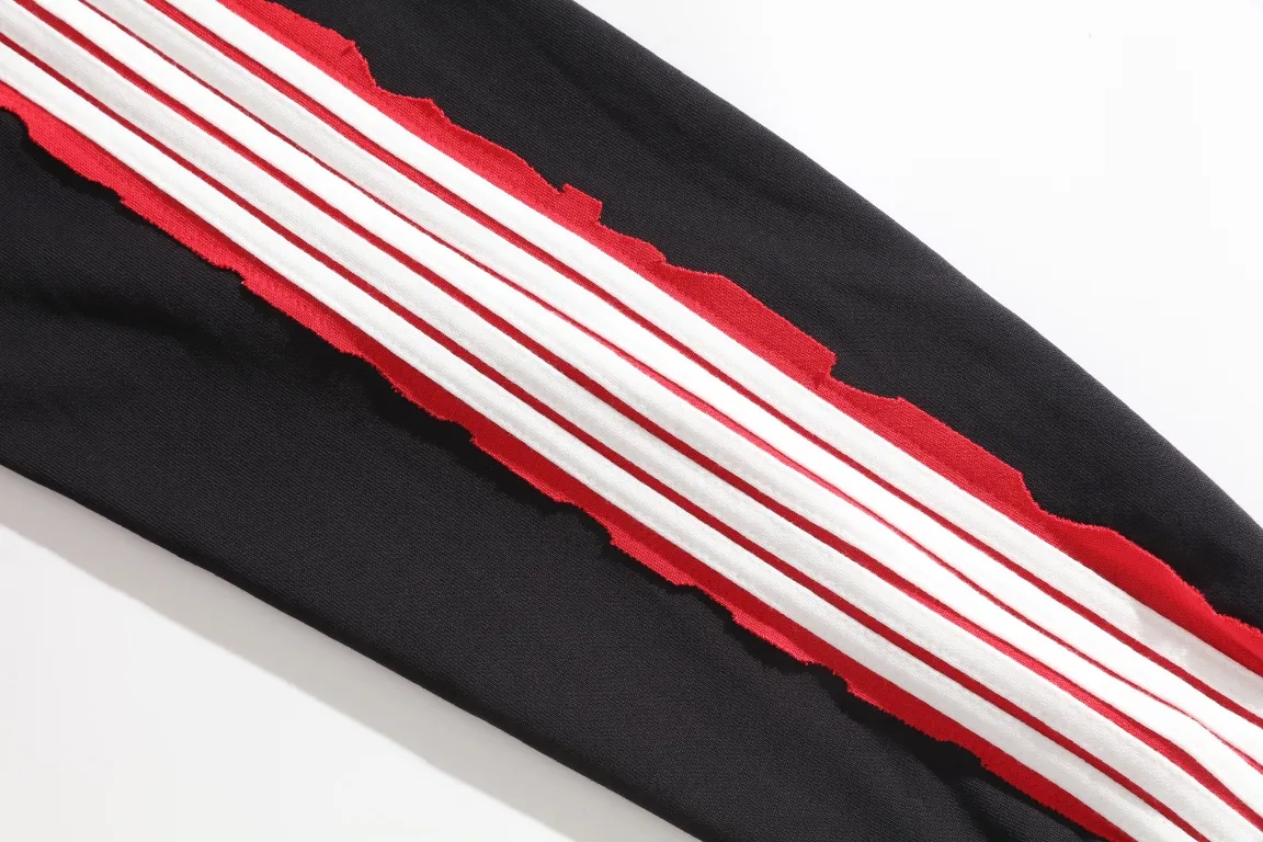 Logo Embroidered Stripe-Sleeve Cotton Hoodie D29921327 — view 15