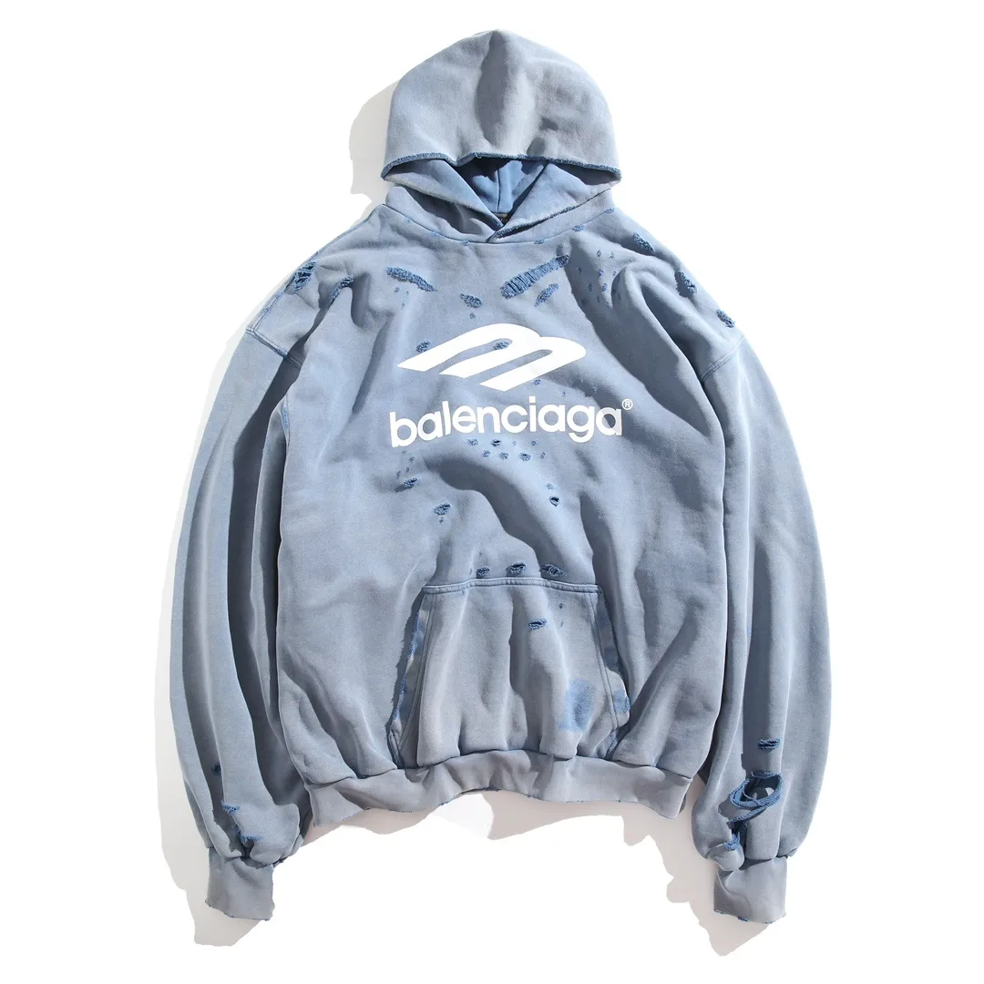 3B Logo Distressed Oversized Hoodie D32918794