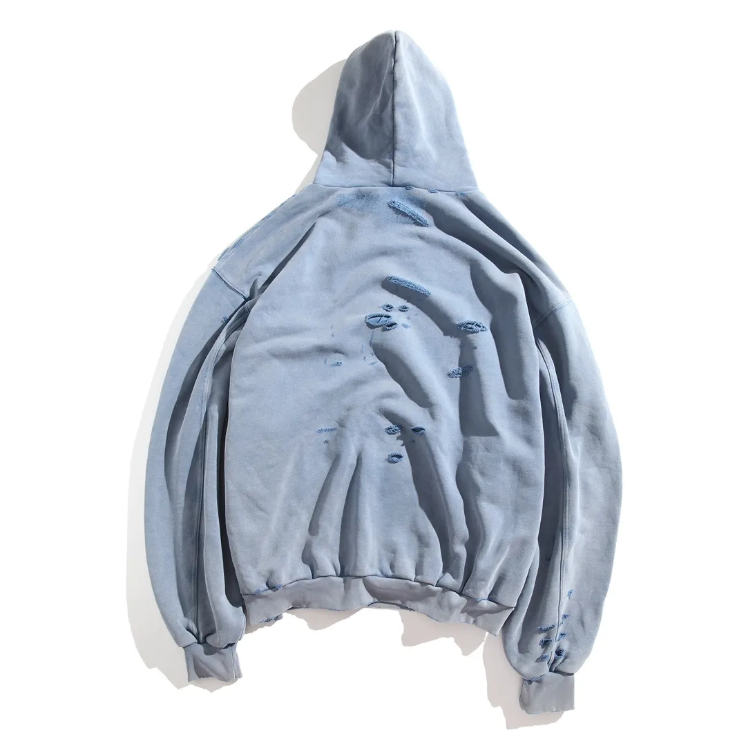 3B Logo Distressed Oversized Hoodie D32918794 — view 2