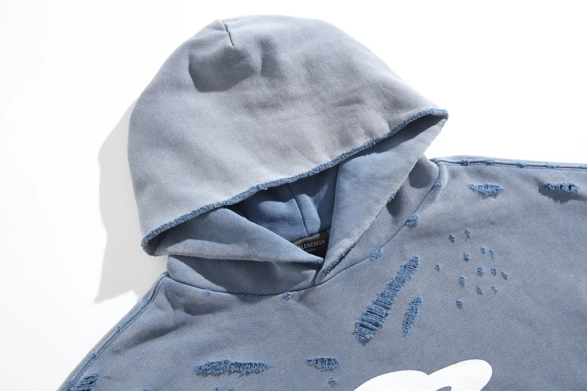 3B Logo Distressed Oversized Hoodie D32918794 — view 6