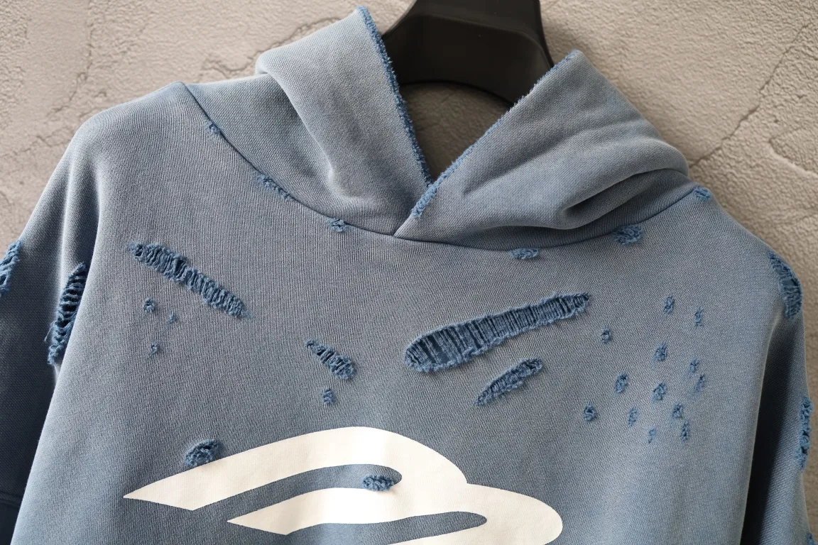3B Logo Distressed Oversized Hoodie D32918794 — view 12
