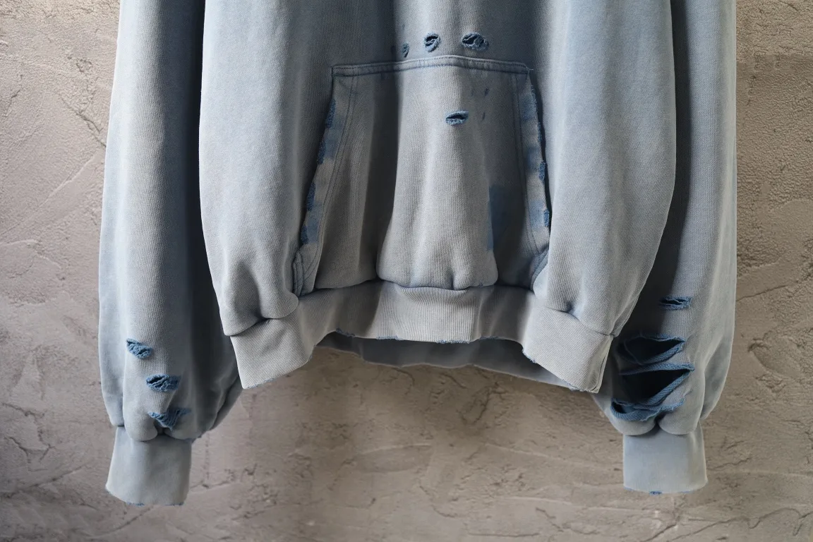 3B Logo Distressed Oversized Hoodie D32918794 — view 15
