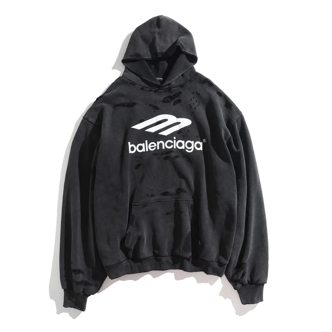 3B Sports Icon Distressed Oversized Hoodie D32918795