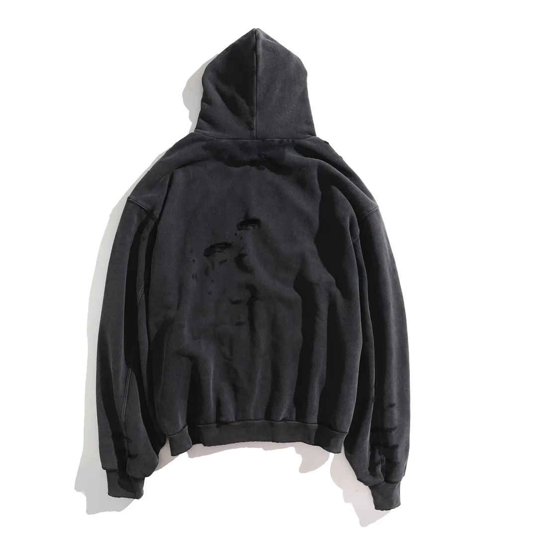3B Sports Icon Distressed Oversized Hoodie D32918795 — view 2