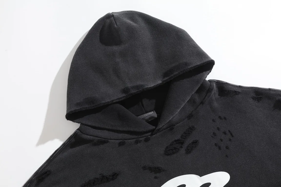 3B Sports Icon Distressed Oversized Hoodie D32918795 — view 5
