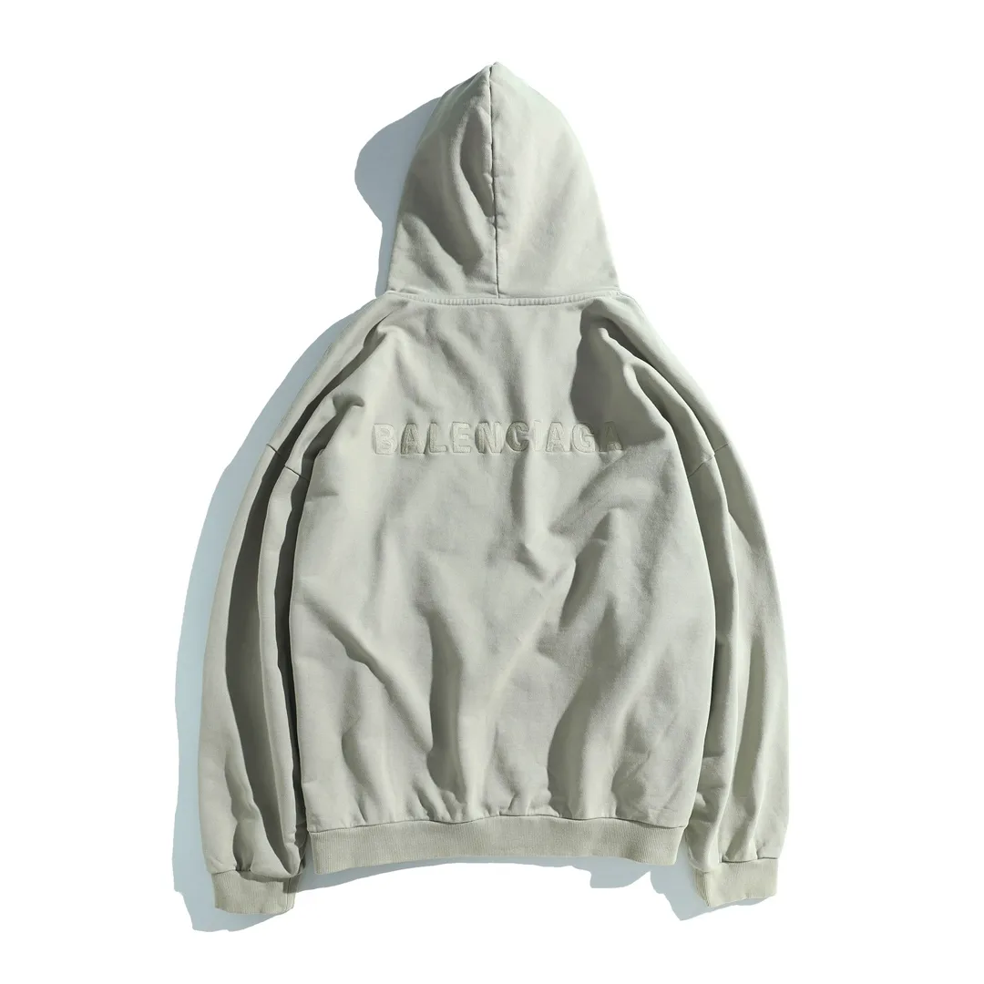 Embroidered Logo Oversized Cotton Hoodie D27921341 — view 11