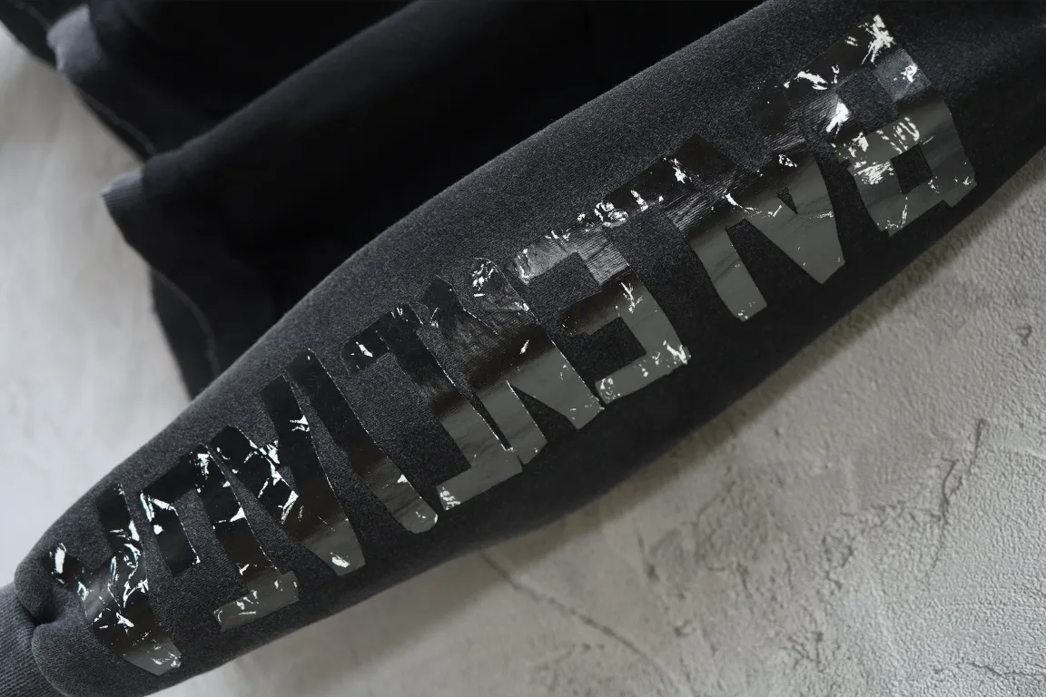 Distressed Graphic Print Oversized Hoodie D27918790 — view 6