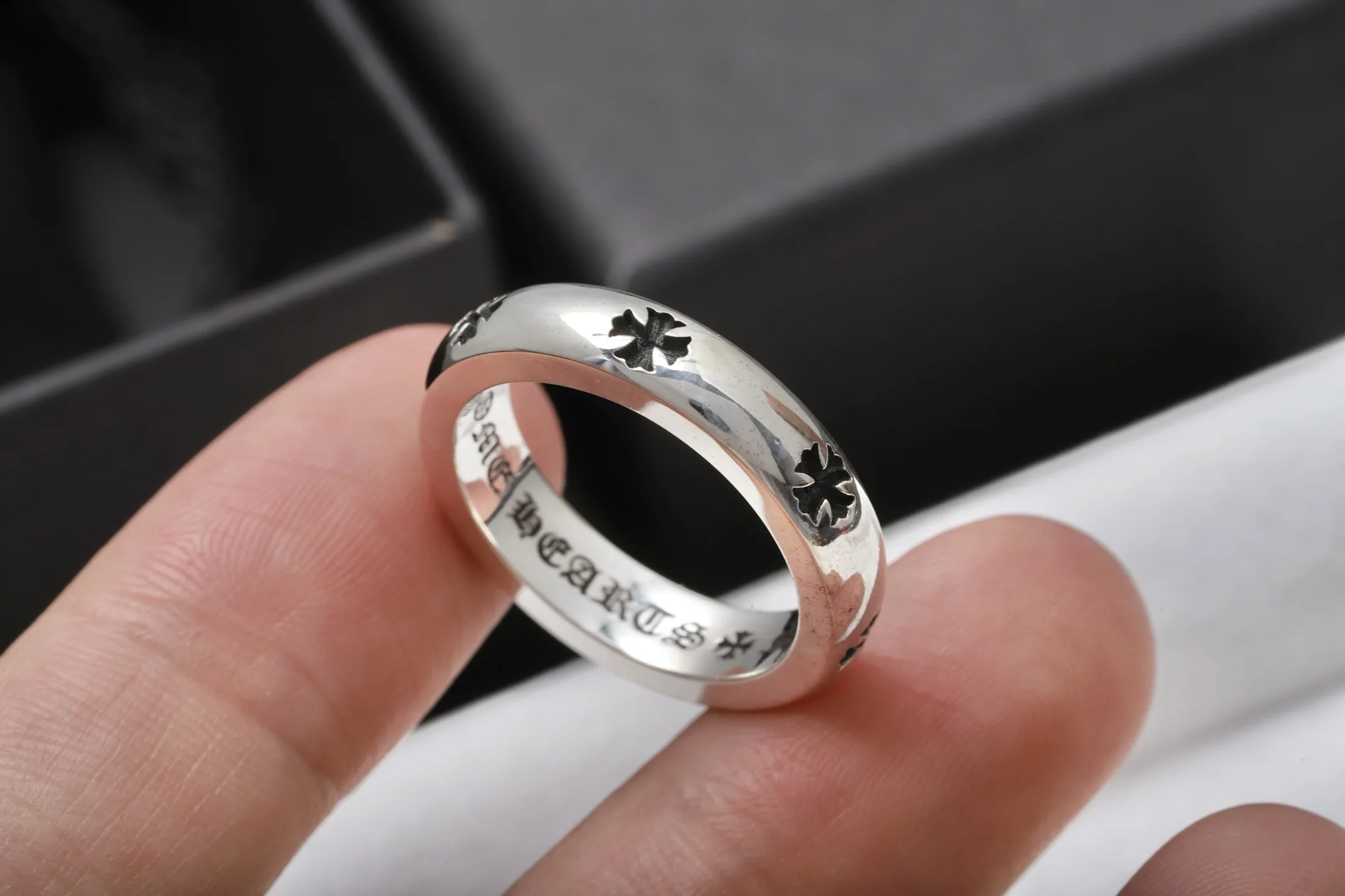 Chrome Hearts Cross Motif Sterling Silver Ring D27517884 — view 5