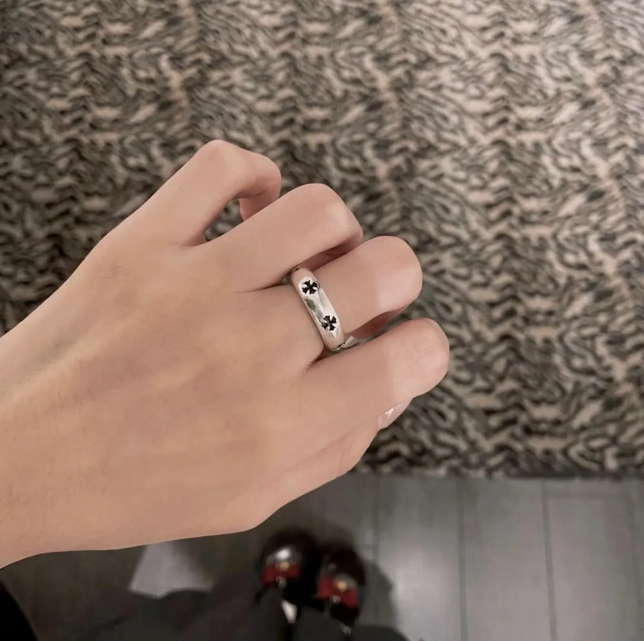 Chrome Hearts Cross Motif Sterling Silver Ring D27517884 — view 7