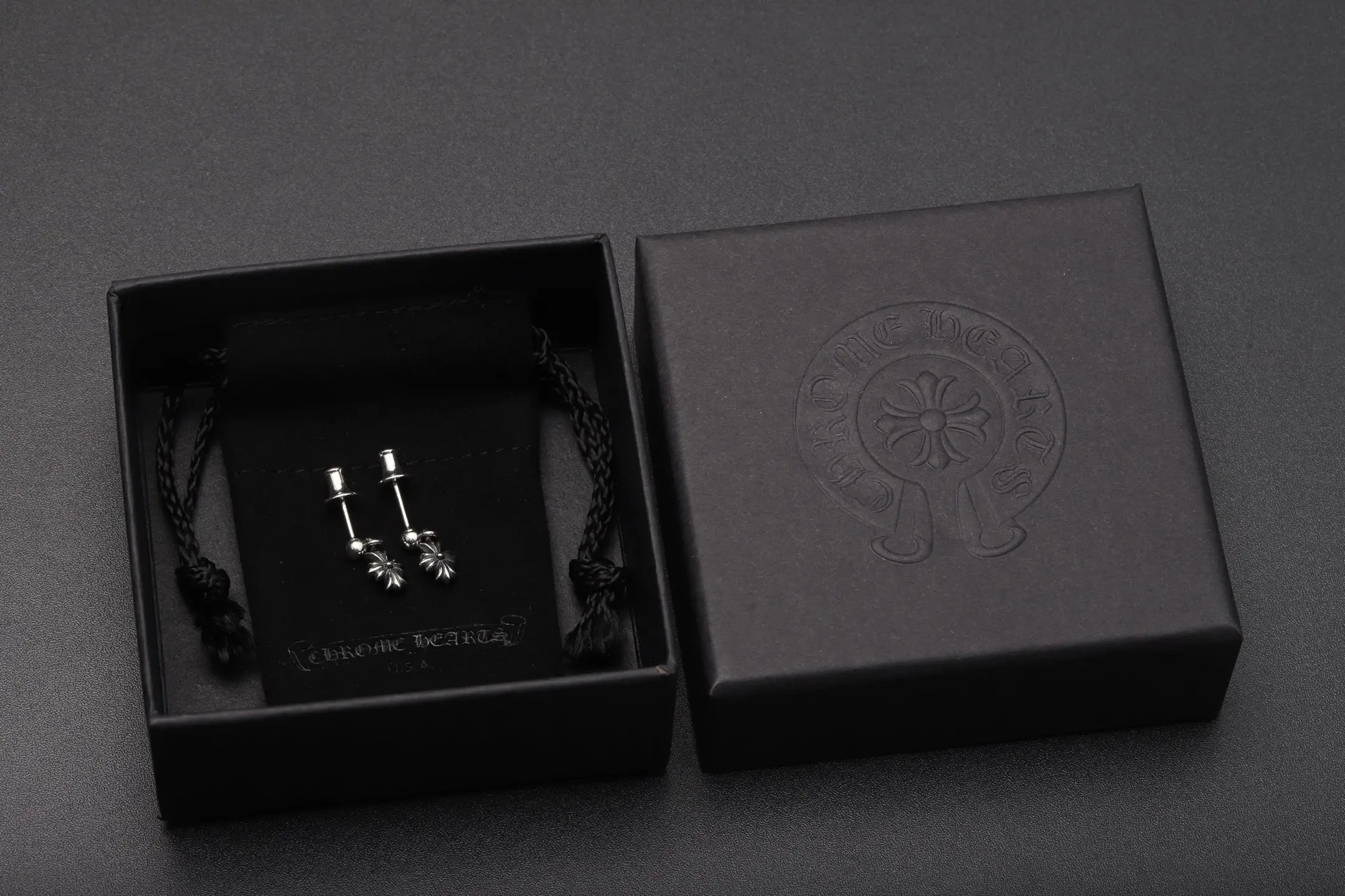 Cross Drop Stud Earrings (Sterling Silver) D15517890 — view 2