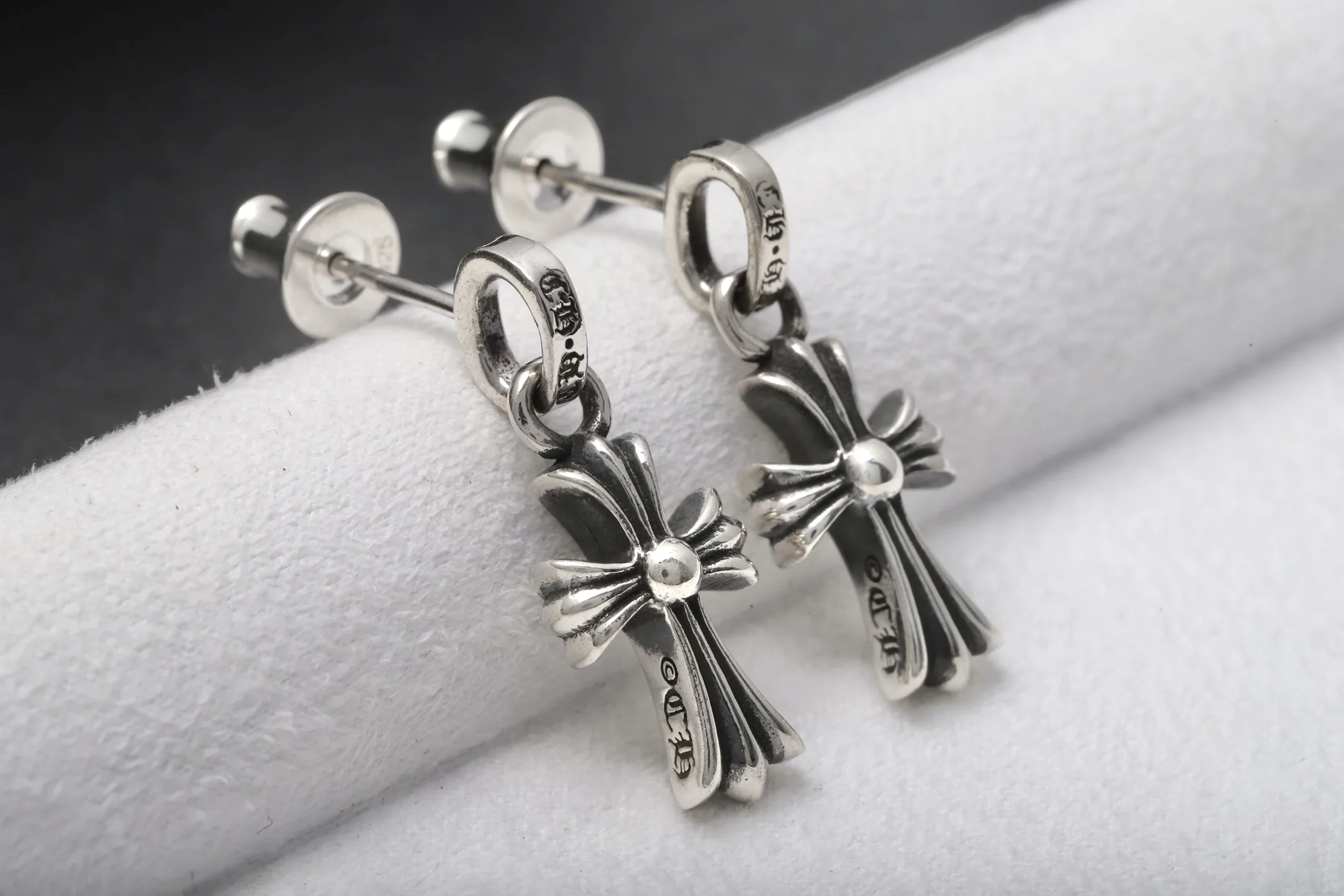 Cross Drop Earrings (Sterling Silver) D22017892 — view 4