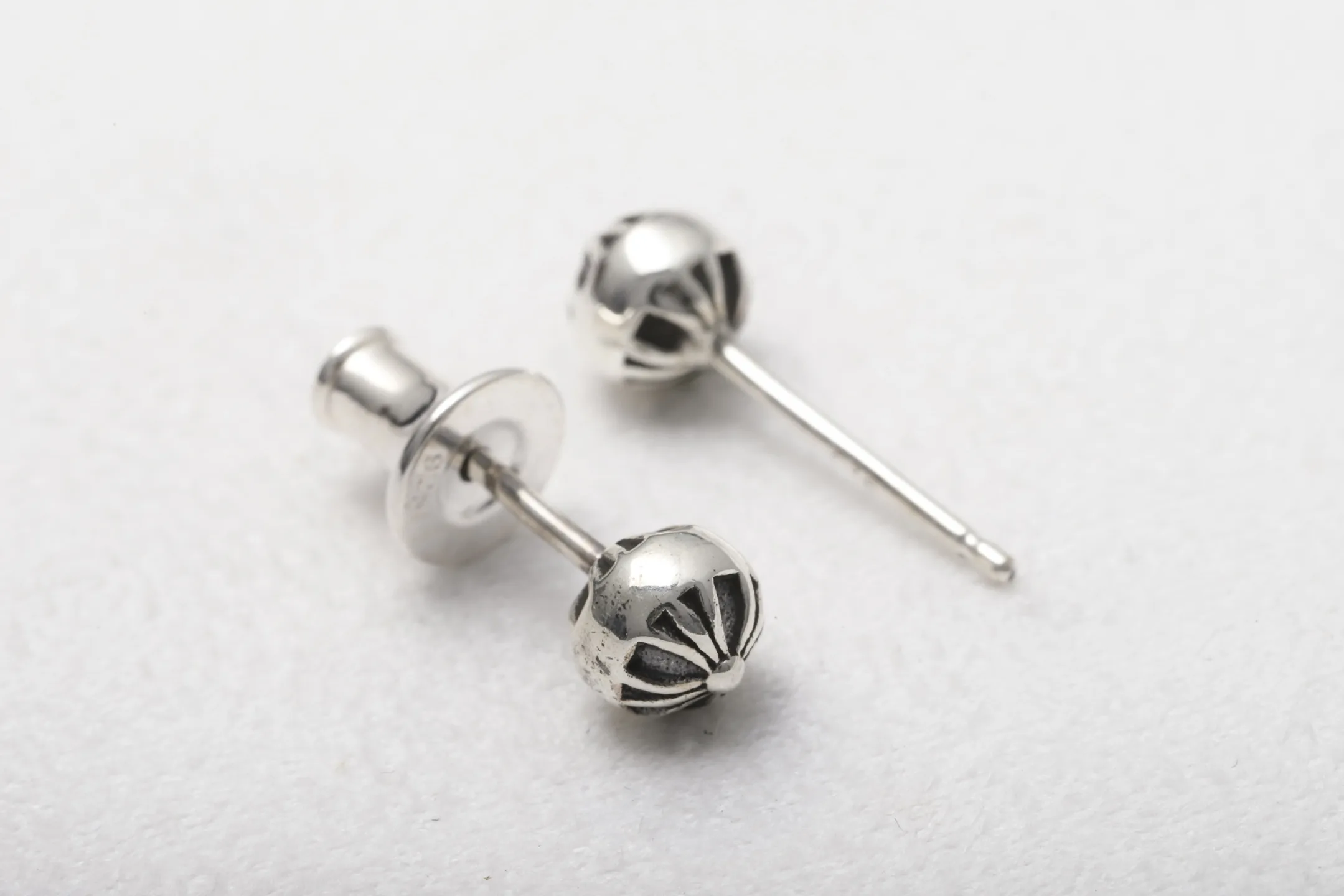 Chrome Hearts-Inspired Cross Ball Stud Earrings D14017886 — view 6