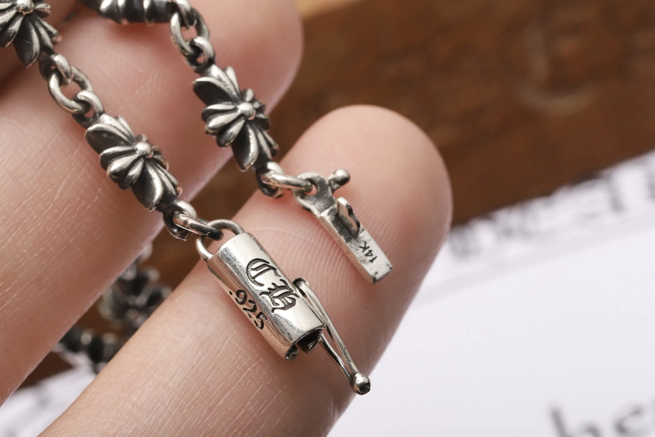 Chrome Hearts Cross Link Bracelet (Sterling Silver) D39017897 — view 6