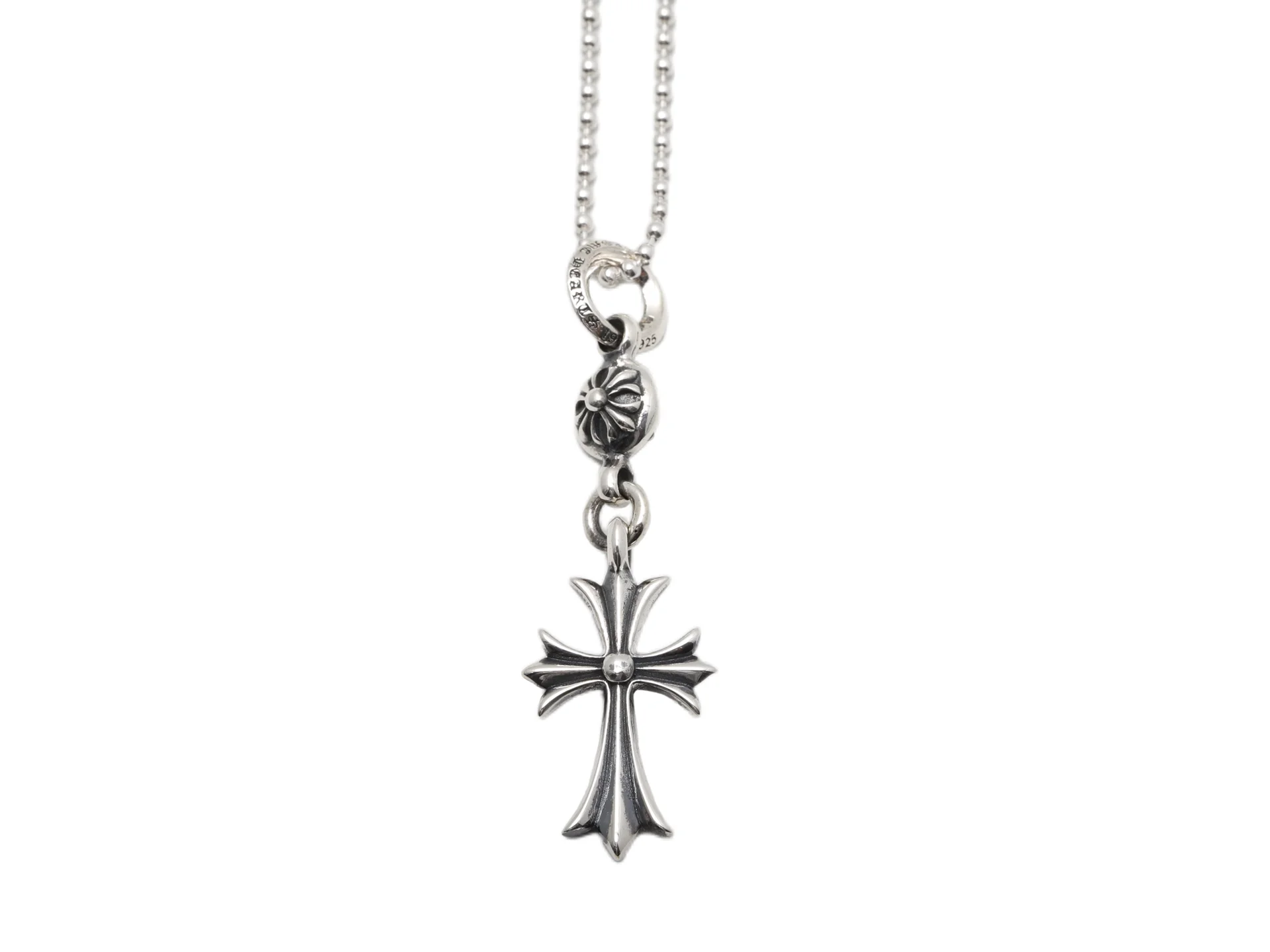 Chrome Hearts-Inspired Cross Pendant Necklace (Sterling Silver) D50017878