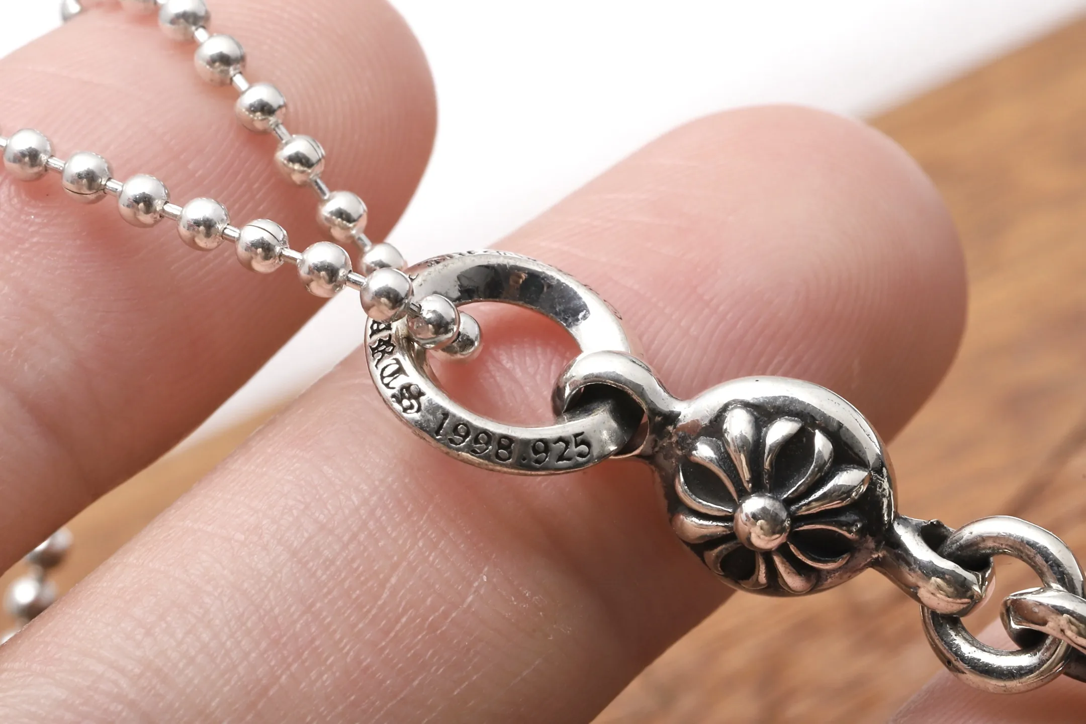 Chrome Hearts-Inspired Cross Pendant Necklace (Sterling Silver) D50017878 — view 5