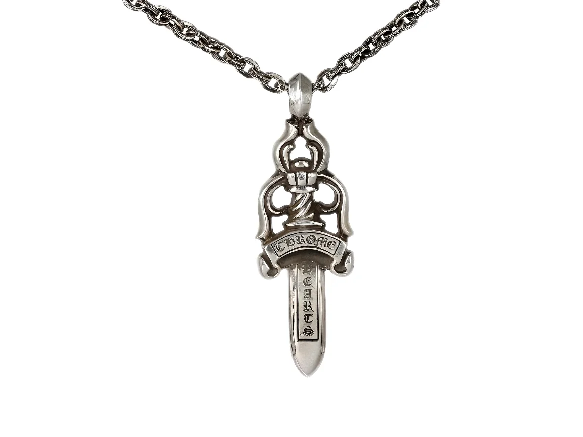 Dagger Pendant Necklace (Sterling Silver) D198517876
