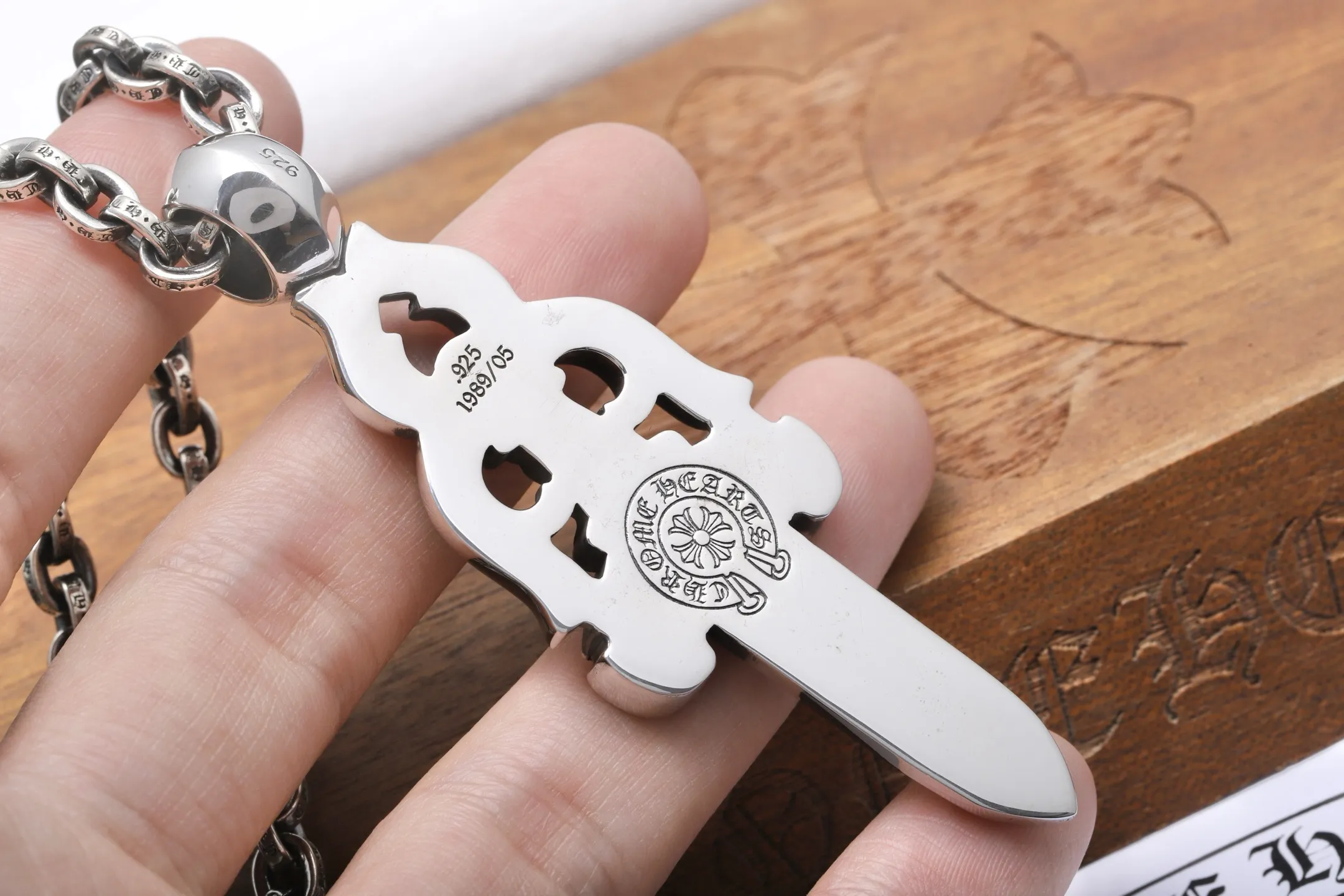 Dagger Pendant Necklace (Sterling Silver) D198517876 — view 5