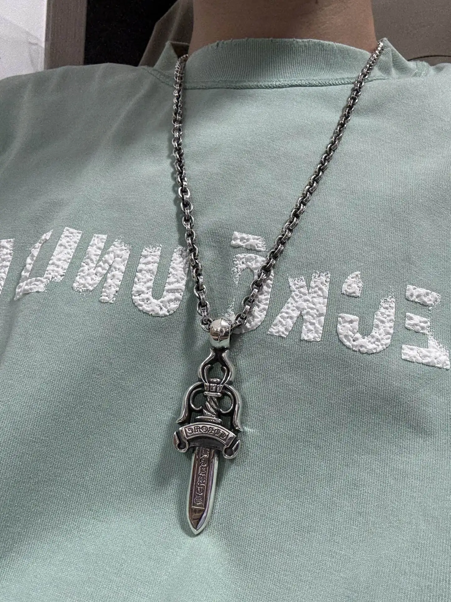 Dagger Pendant Necklace (Sterling Silver) D198517876 — view 10