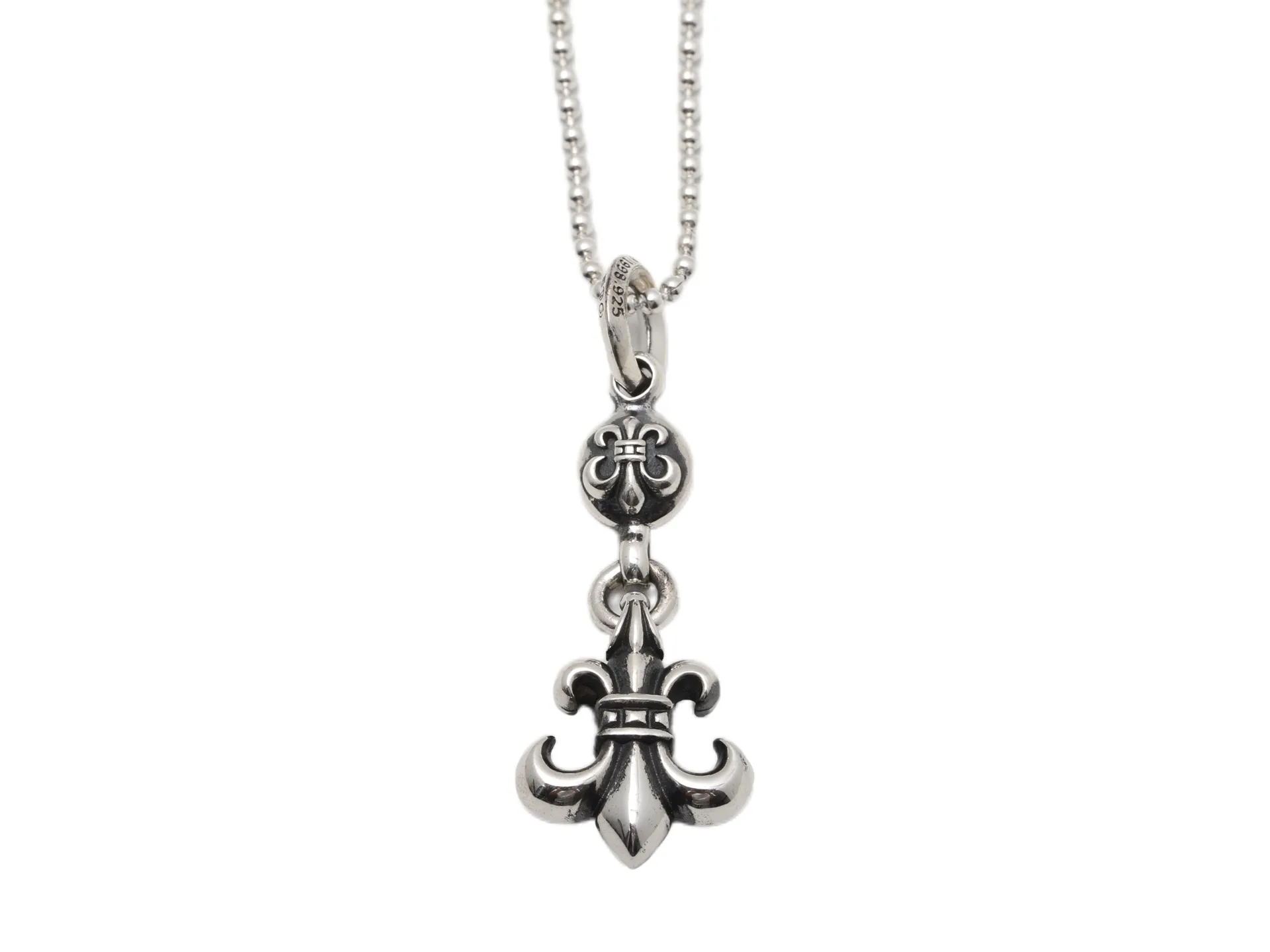 Fleur-de-Lis Pendant Necklace (Sterling Silver) D56017879