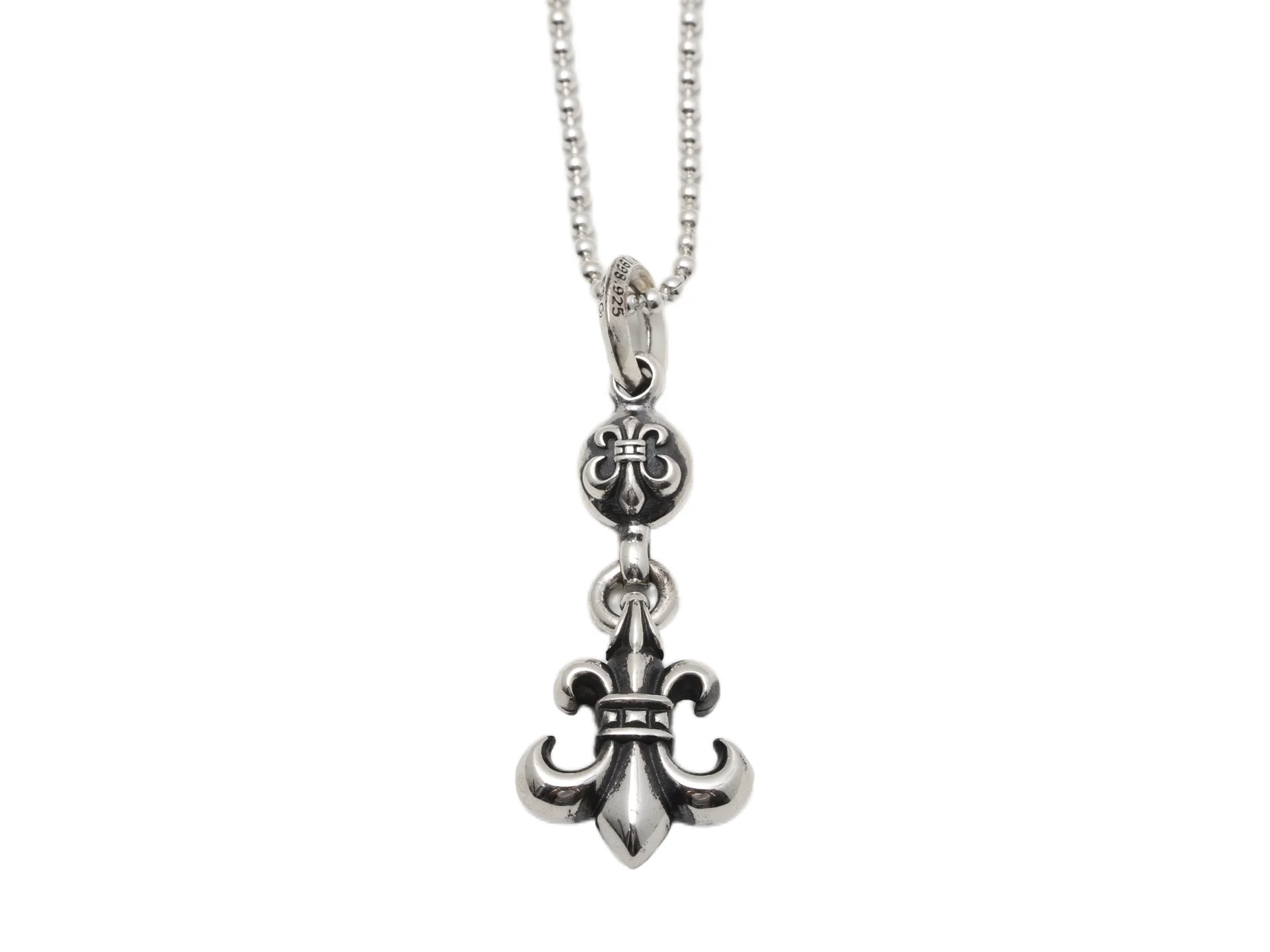 Fleur-de-Lis Pendant Necklace (Sterling Silver) D56017879
