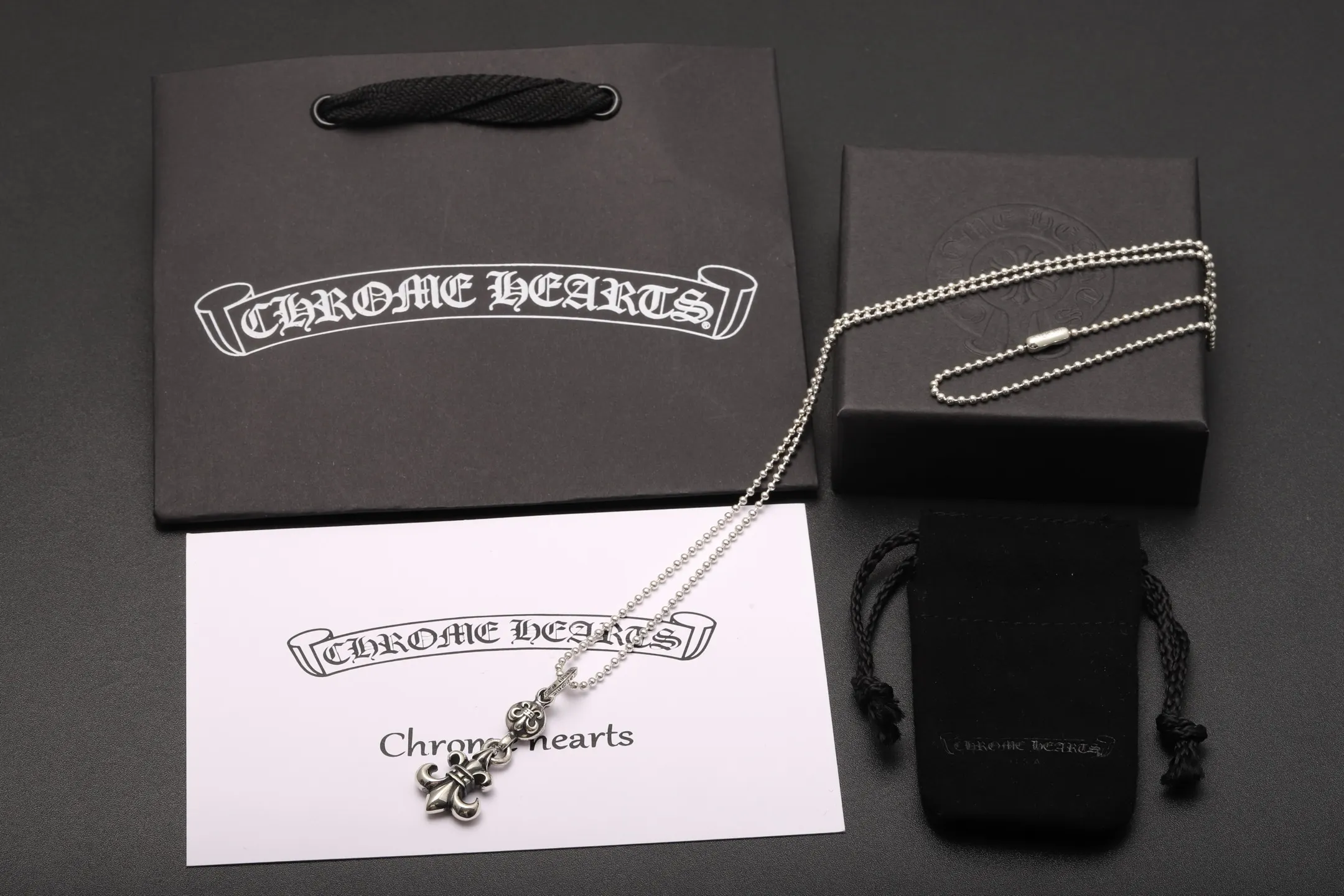 Fleur-de-Lis Pendant Necklace (Sterling Silver) D56017879 — view 2