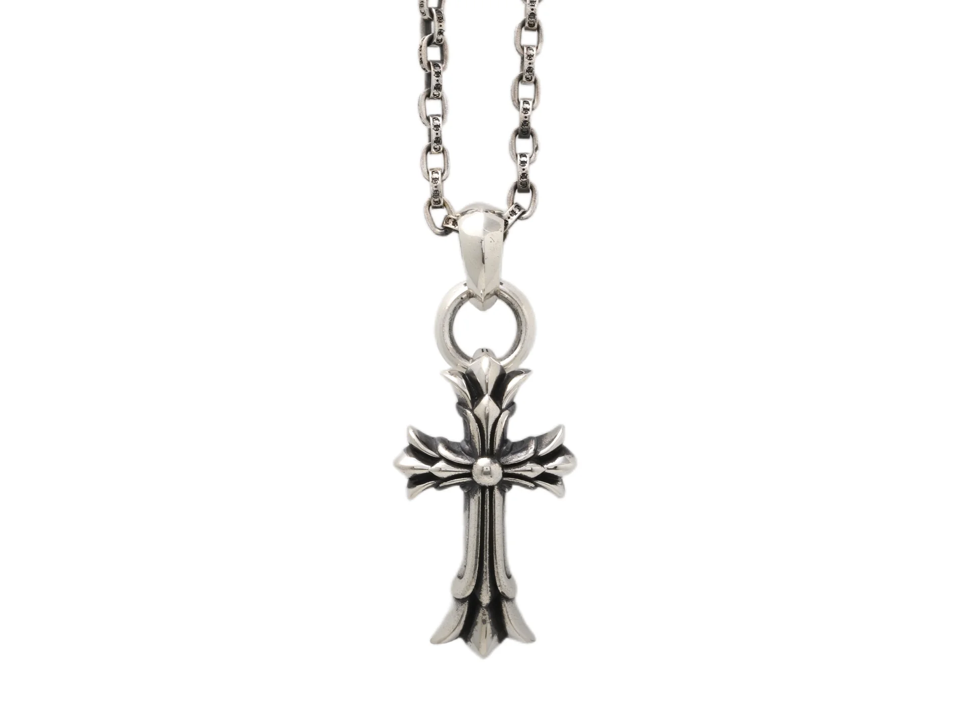 Chrome Hearts Cross Pendant Necklace (Sterling Silver) D199016538
