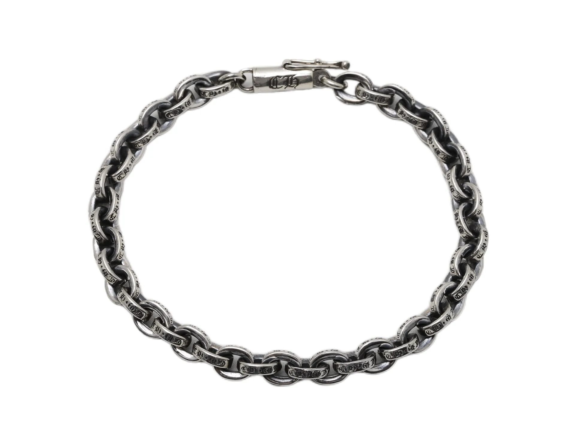 Gothic Letter Chain Bracelet (Sterling Silver) D44517896