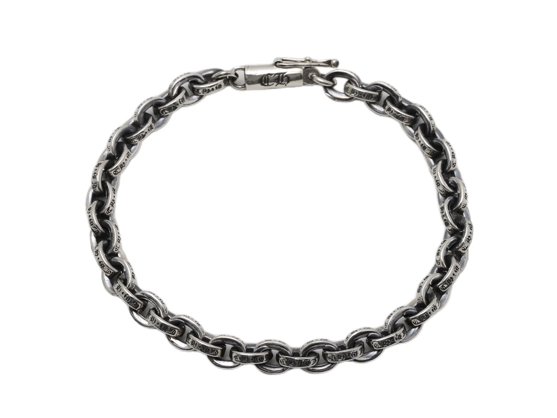 Gothic Letter Chain Bracelet (Sterling Silver) D44517896