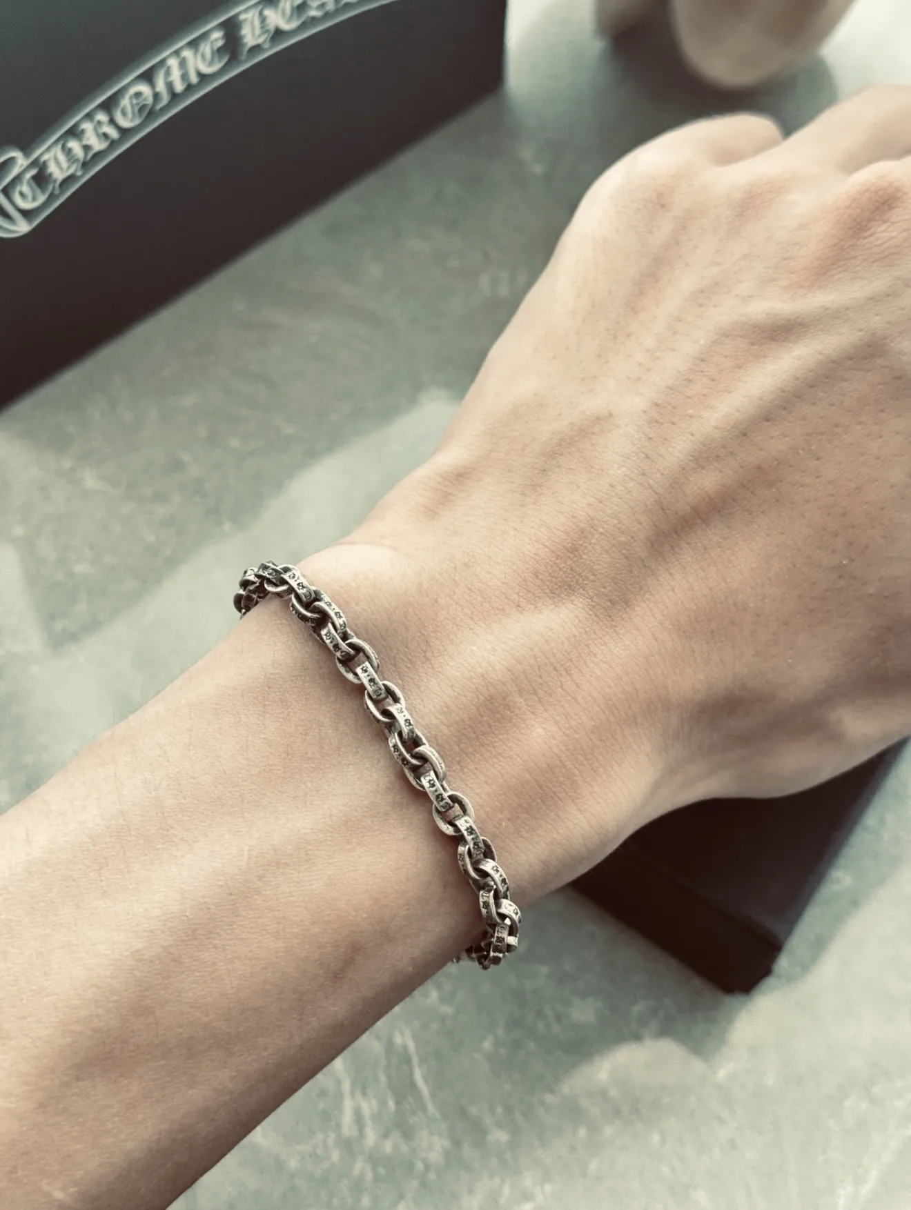 Gothic Letter Chain Bracelet (Sterling Silver) D44517896 — view 7
