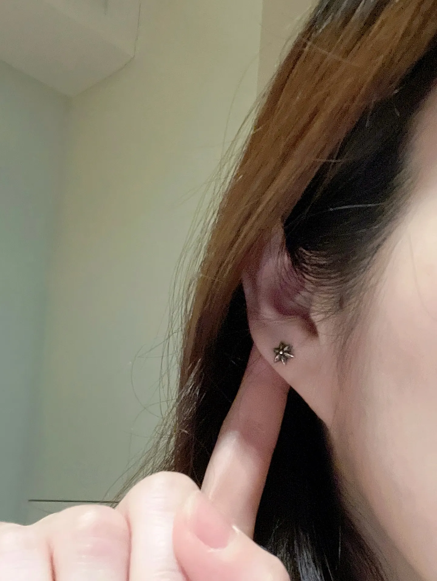Hexagram Stud Earrings (Sterling Silver) D14017887 — view 8