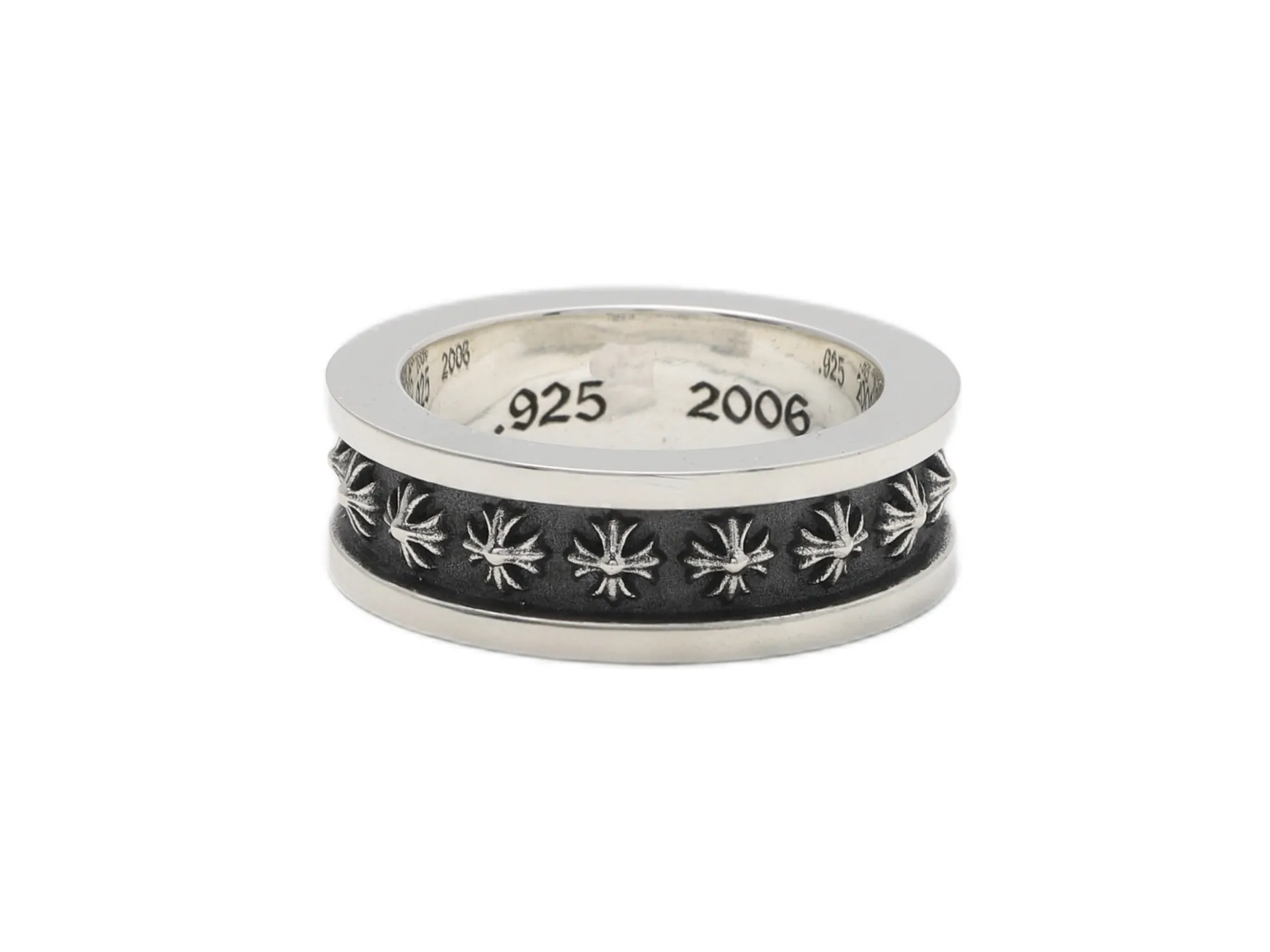 Mini Cross Motif Sterling Silver Ring D47017883