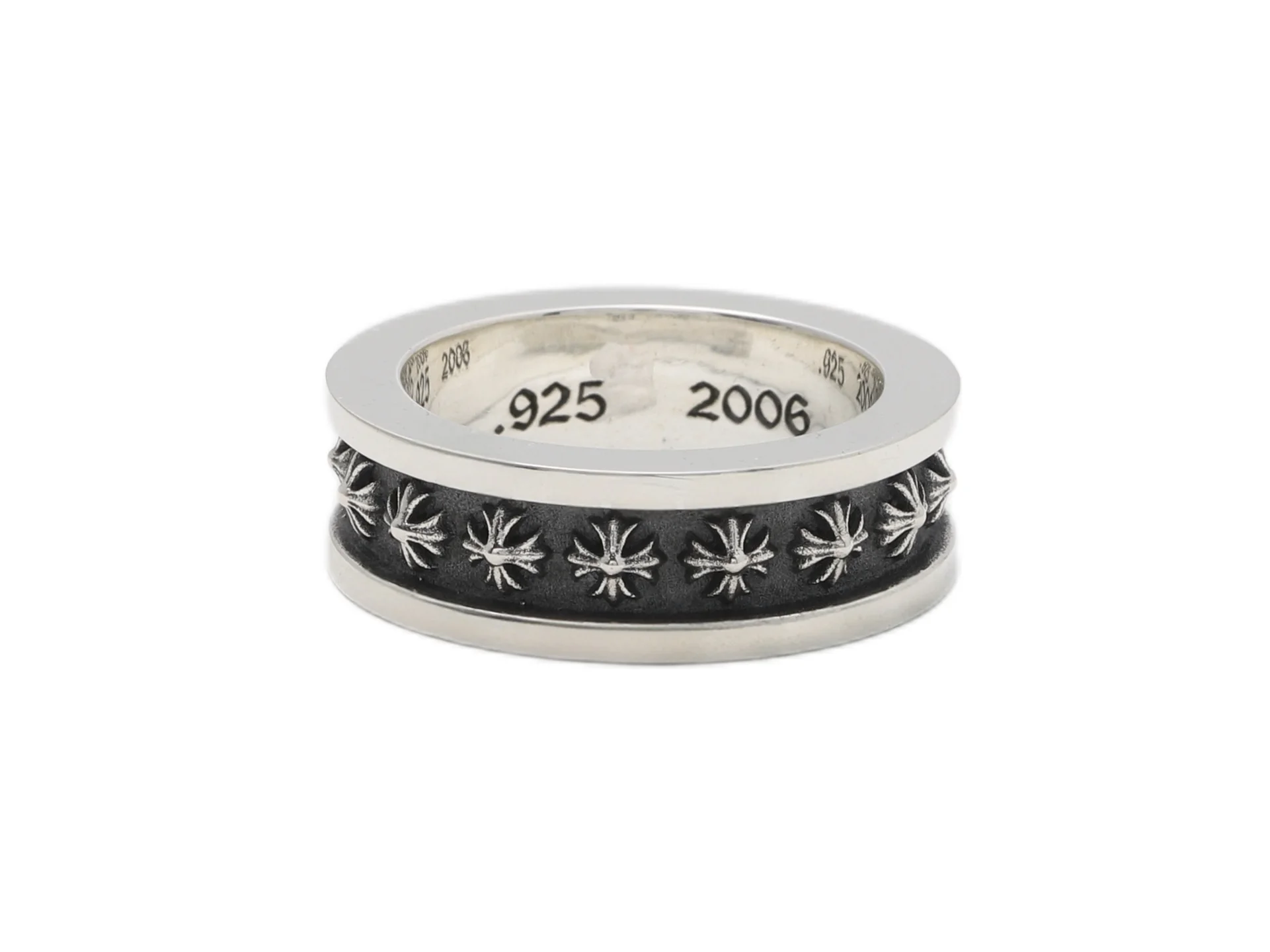 Mini Cross Motif Sterling Silver Ring D47017883