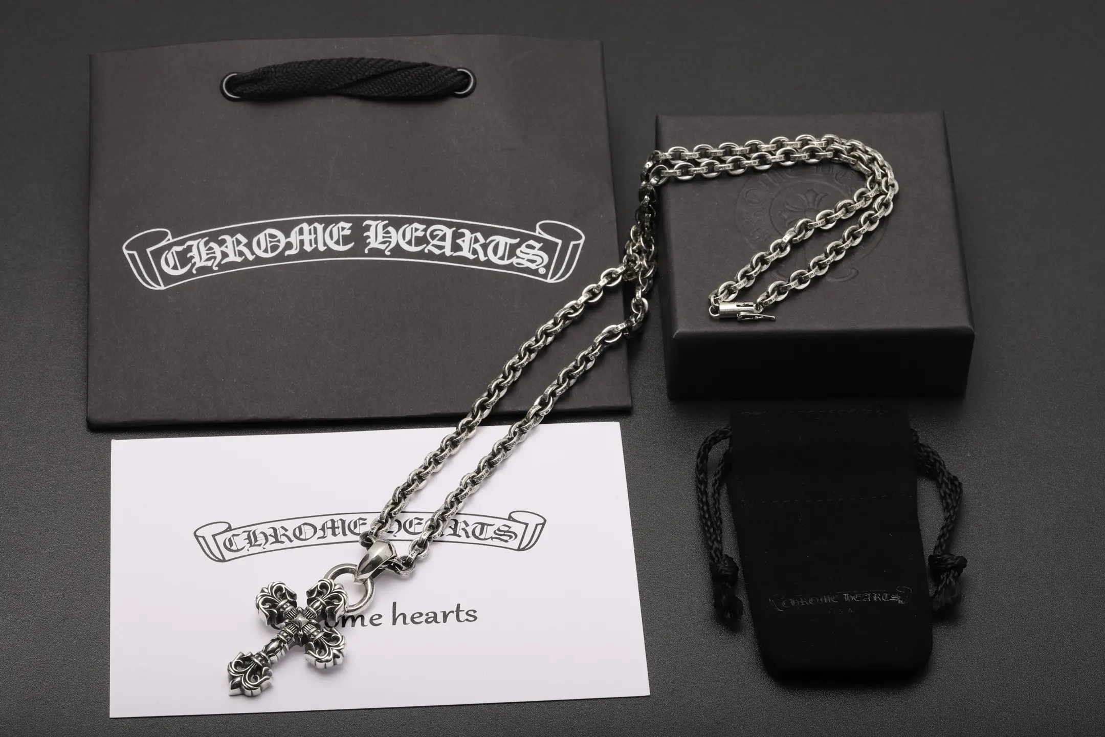 Flame Cross Pendant Necklace (Sterling Silver) D161017875 — view 2