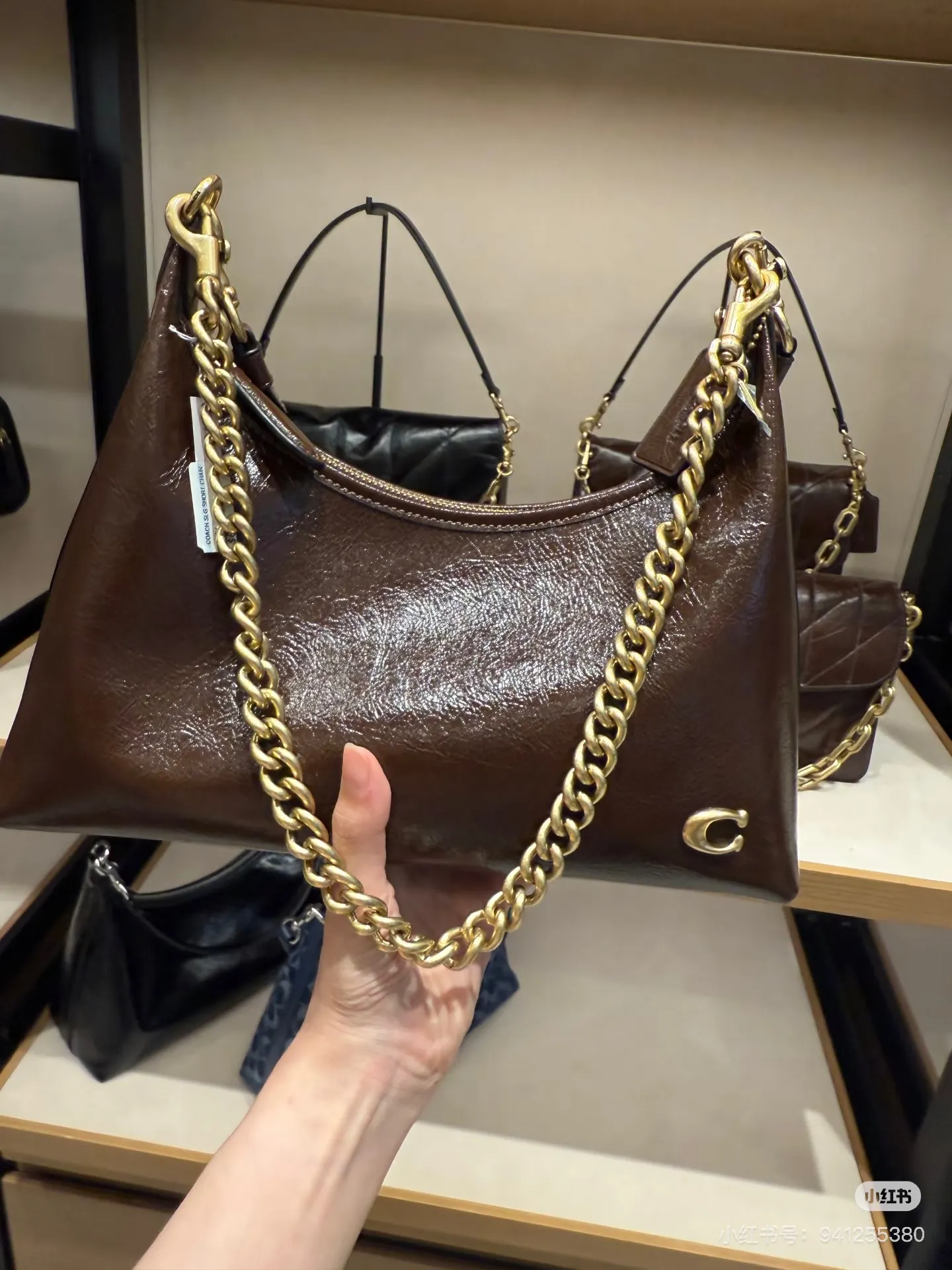 Coach Juliet Patent Leather Shoulder Bag D28018349 — view 2