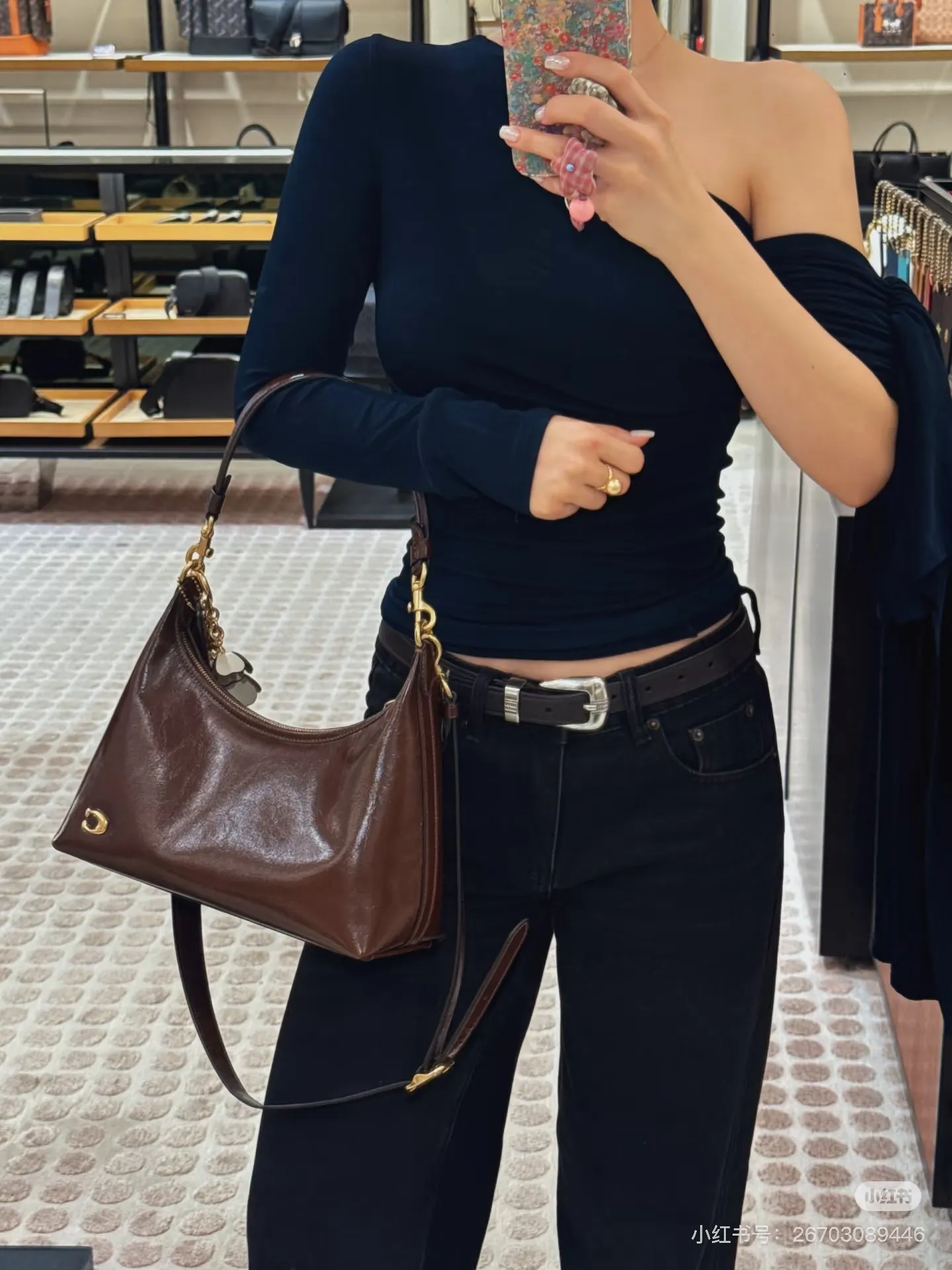Coach Juliet Patent Leather Shoulder Bag D28018349 — view 3