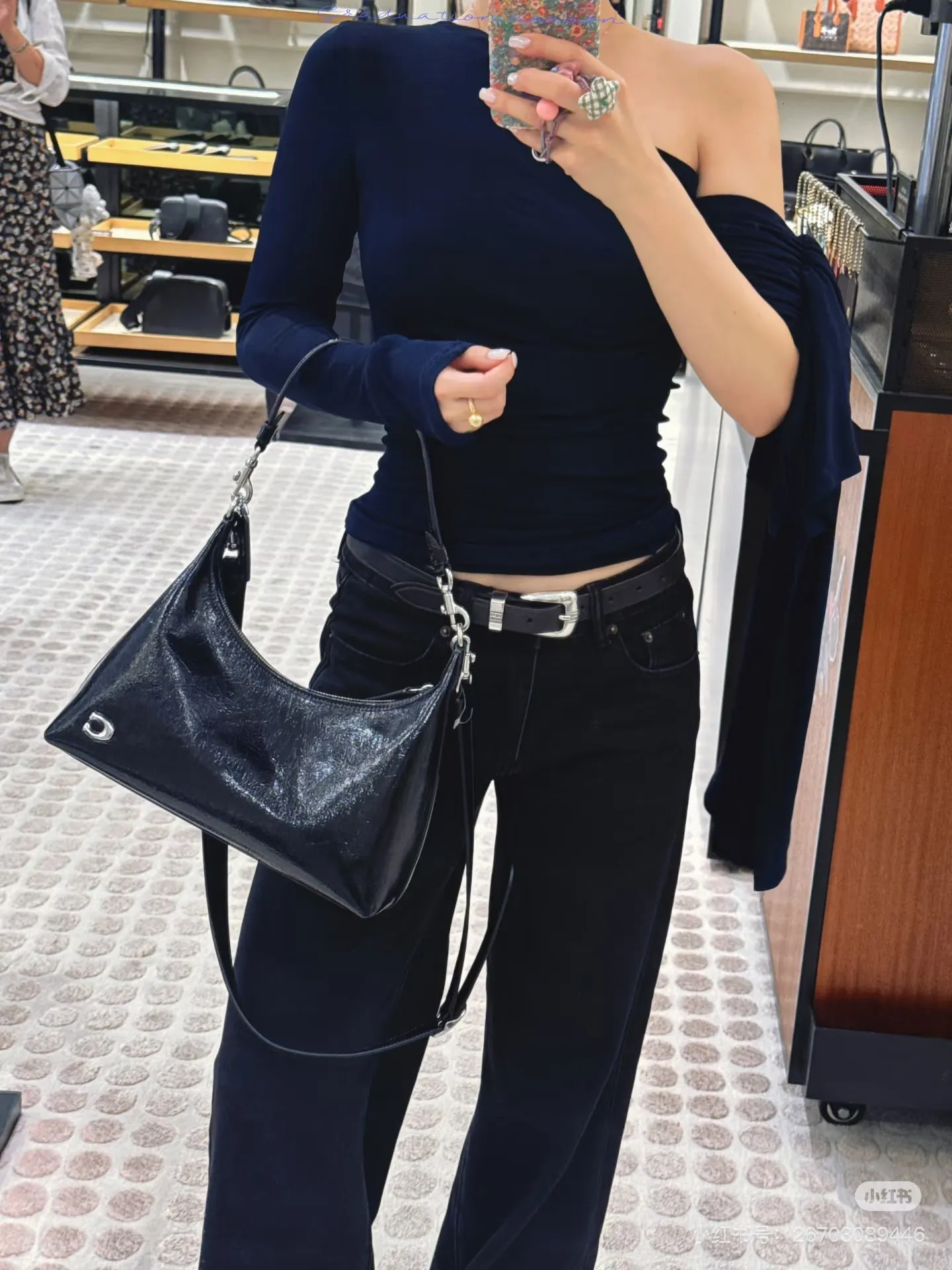 Coach Juliet Patent Leather Shoulder Bag D28018349 — view 5