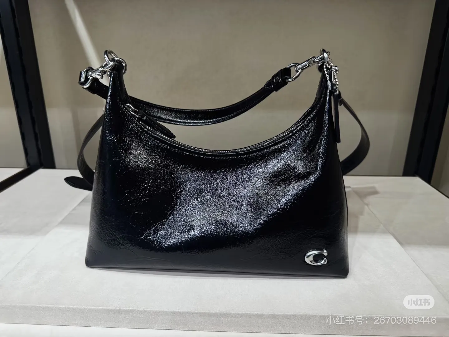 Coach Juliet Patent Leather Shoulder Bag D28018349 — view 6