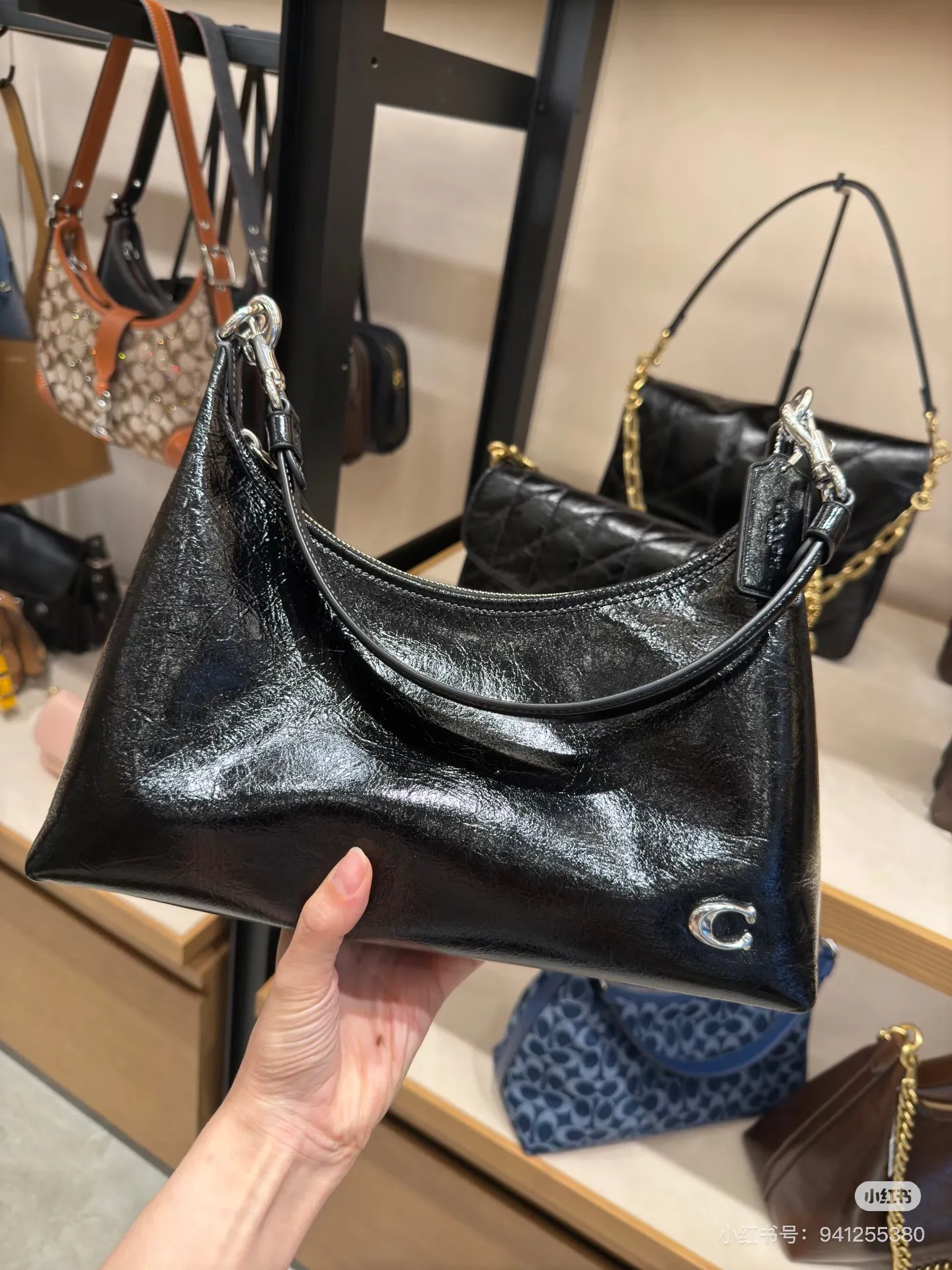 Coach Juliet Patent Leather Shoulder Bag D28018349 — view 9