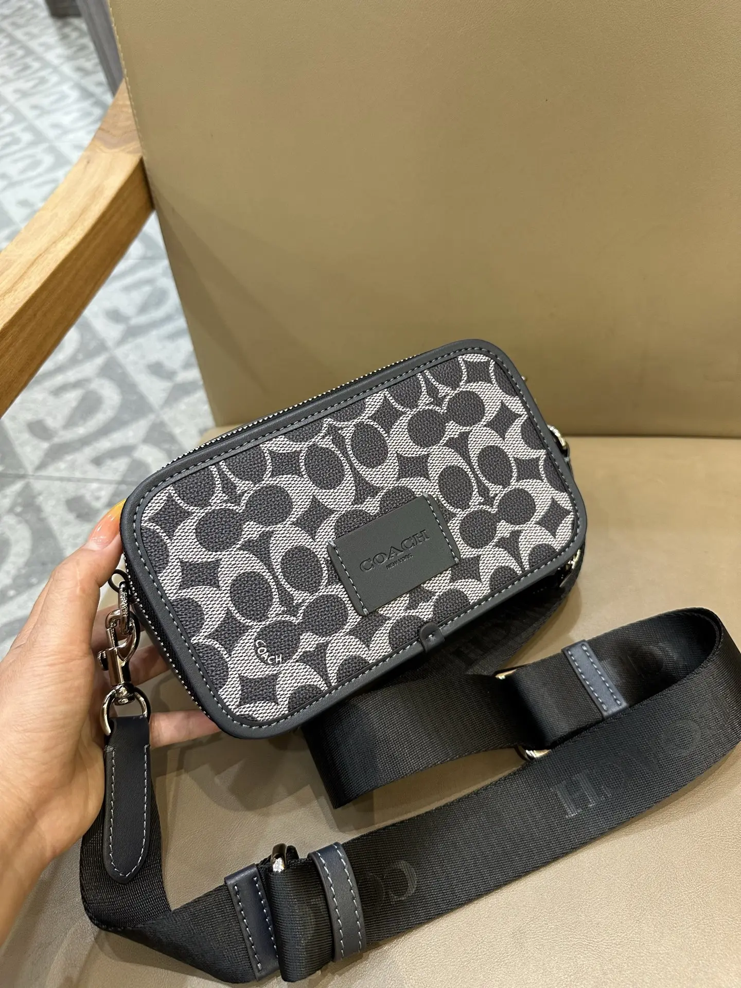 Coach Wyatt Signature Canvas Camera Bag D38017960 — view 6