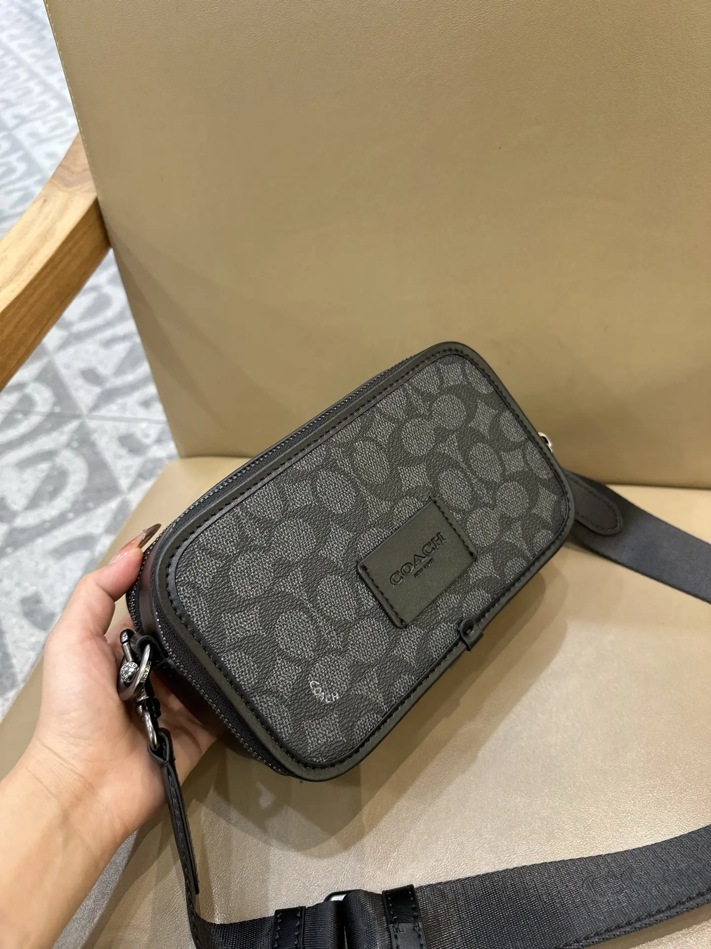 Coach Wyatt Signature Canvas Camera Bag D38017960 — view 12