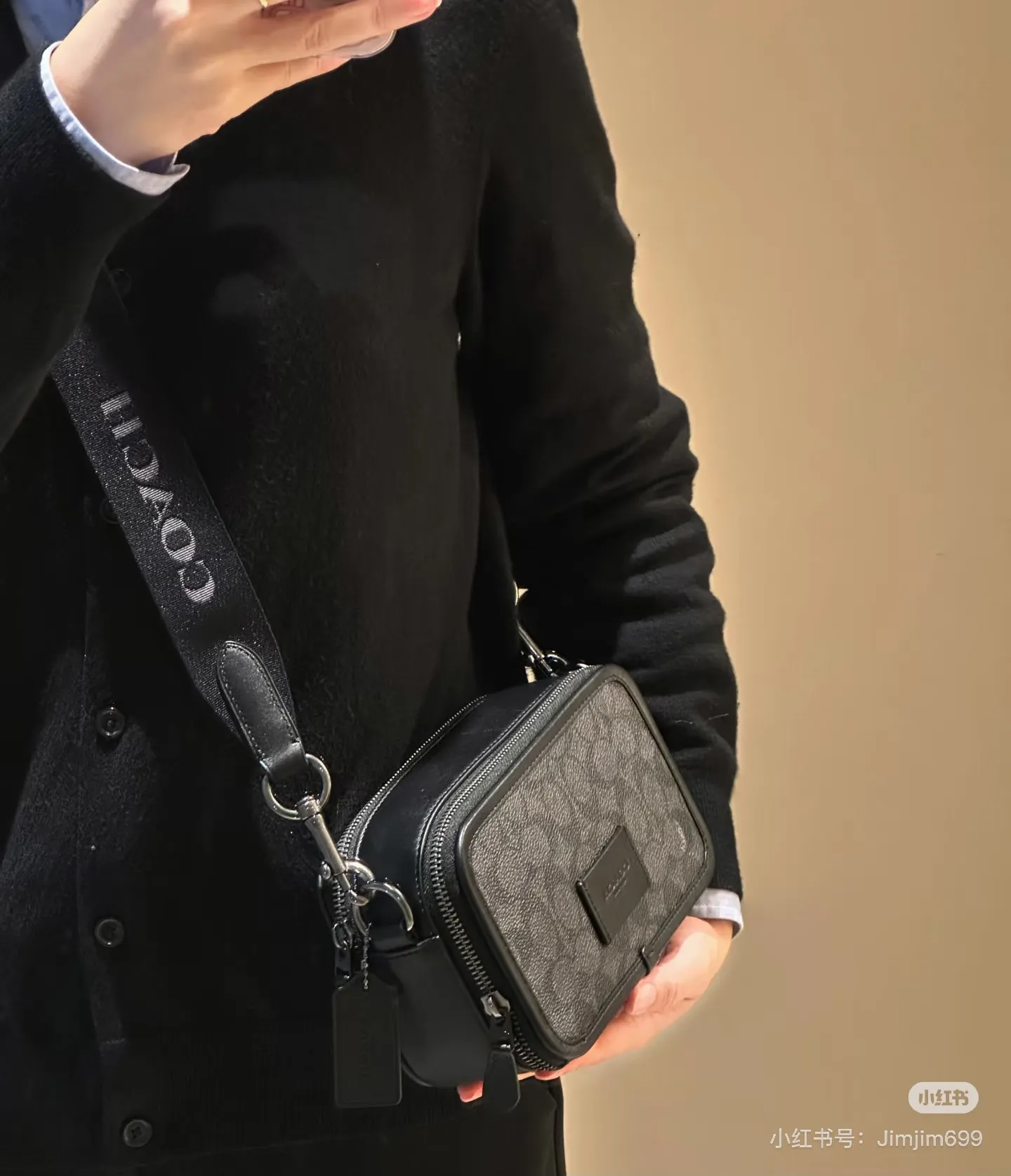 Signature Coated Canvas Camera Bag D38017961 — view 3